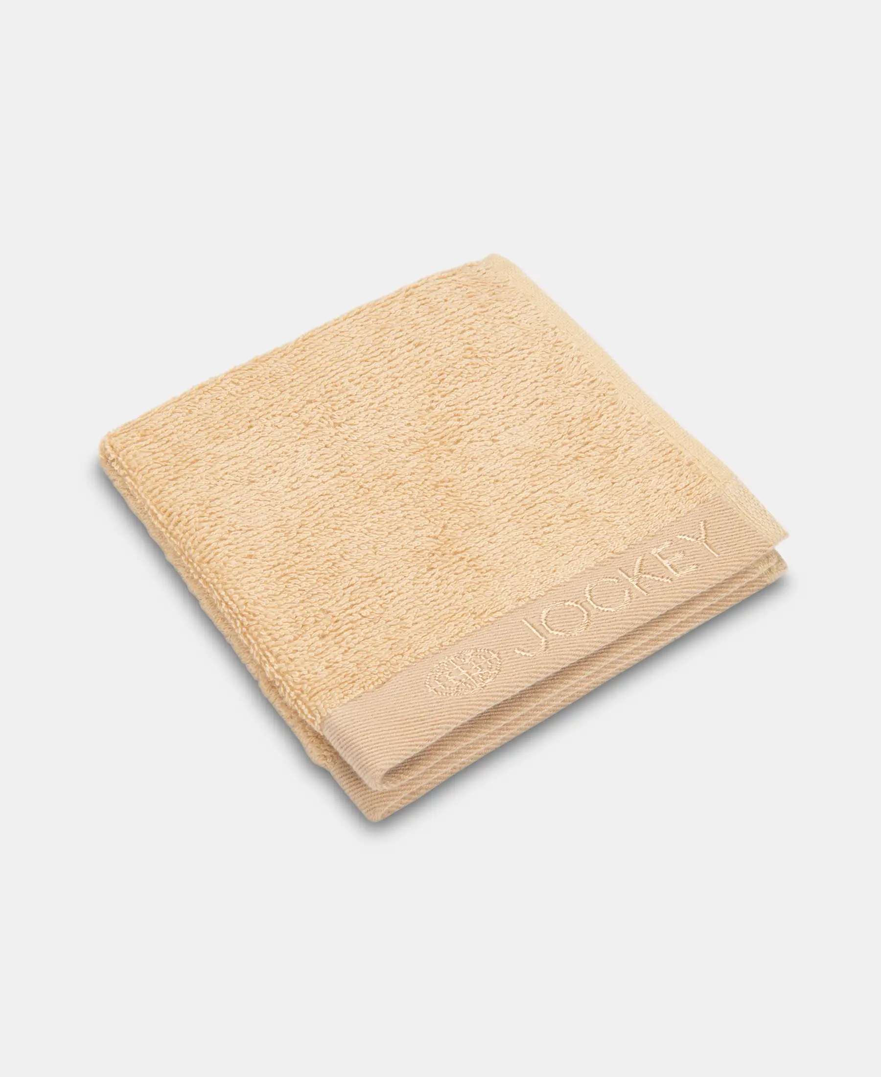 Bamboo Cotton Blend Terry Ultrasoft and Durable Face Towel with Natural StayFresh Properties - Beige (Pack of 3) - Image 4