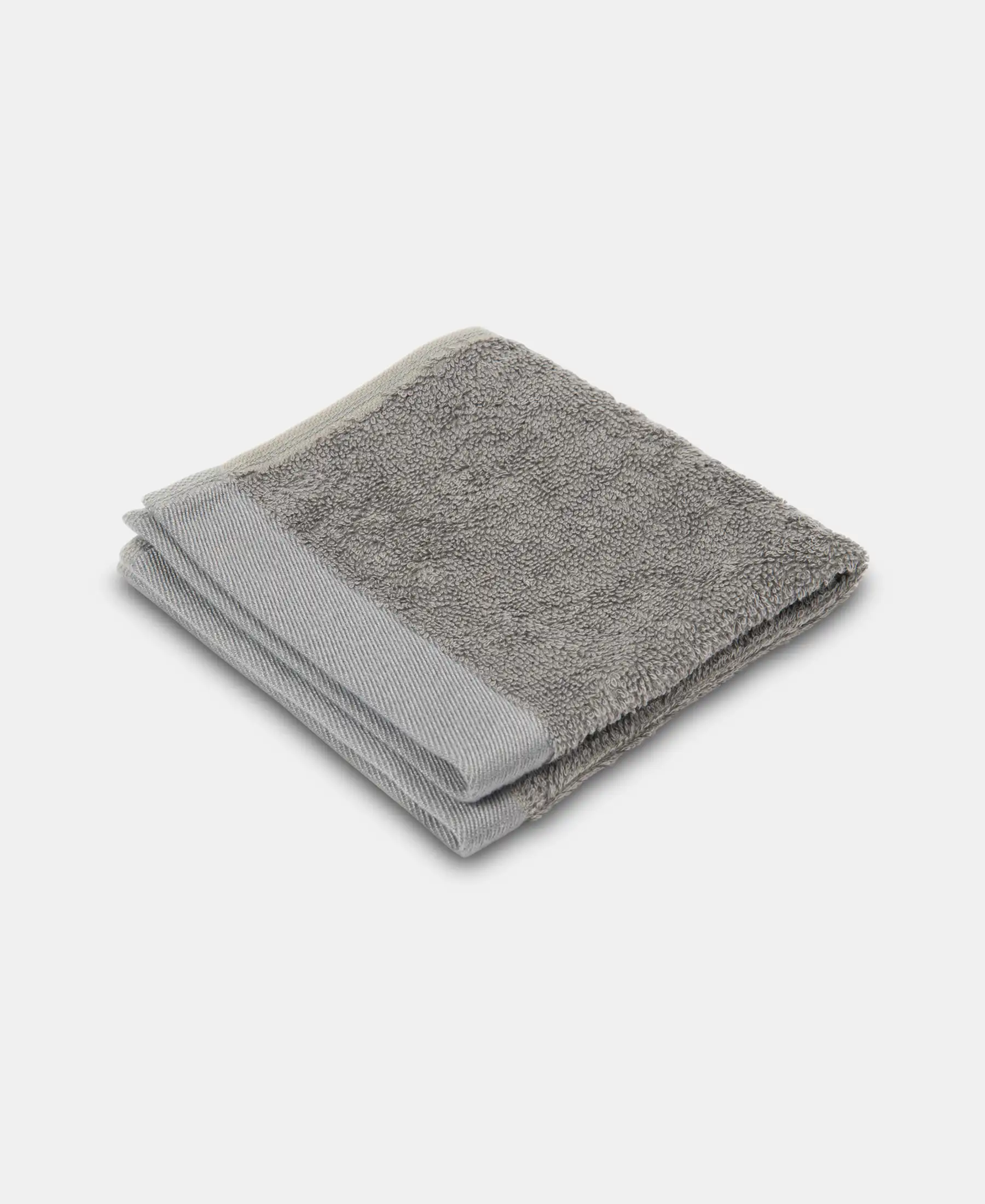 Bamboo Cotton Blend Terry Ultrasoft and Durable Face Towel with Natural StayFresh Properties - Grey (Pack of 3) - Image 2