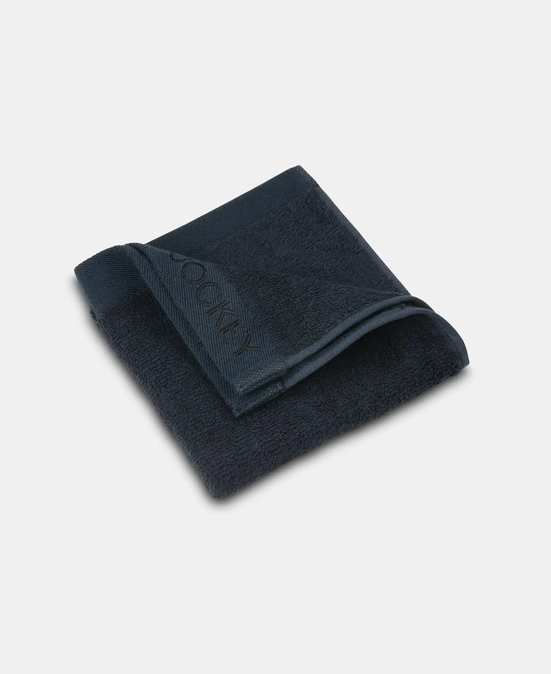 Bamboo Cotton Blend Terry Ultrasoft and Durable Face Towel with Natural StayFresh Properties - Navy (Pack of 3) - Image 3