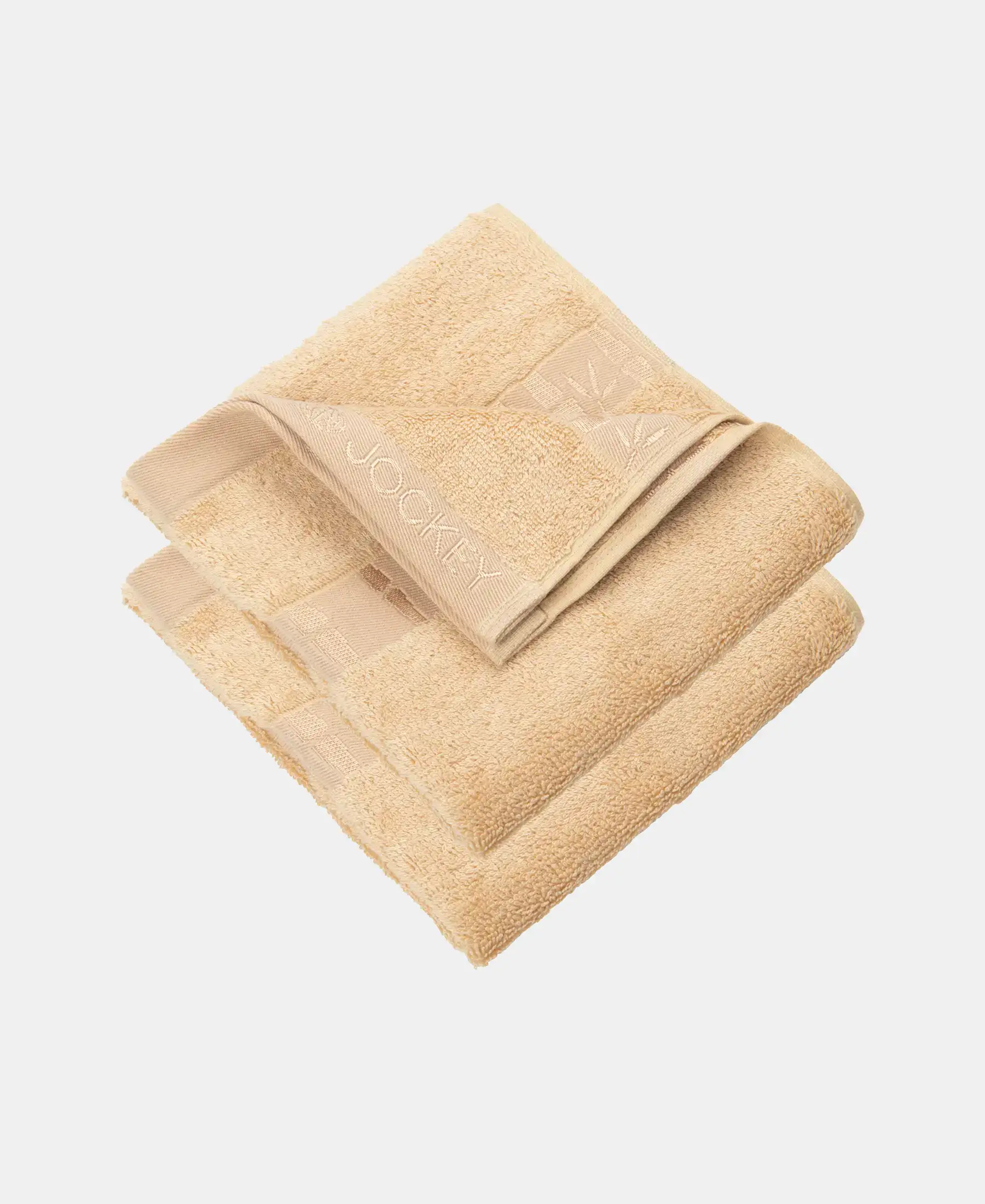 Bamboo Cotton Blend Terry Ultrasoft and Durable Hand Towel with Natural StayFresh Properties - Beige (Pack of 2) - Image 5