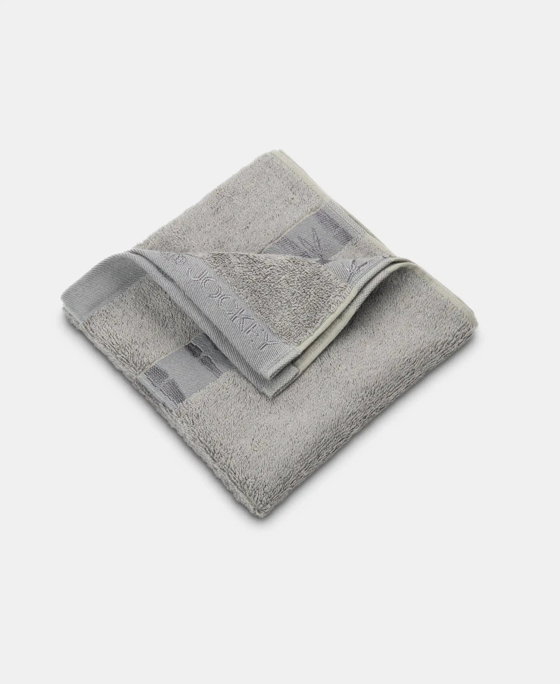Bamboo Cotton Blend Terry Ultrasoft and Durable Hand Towel with Natural StayFresh Properties - Grey (Pack of 2) - Image 3