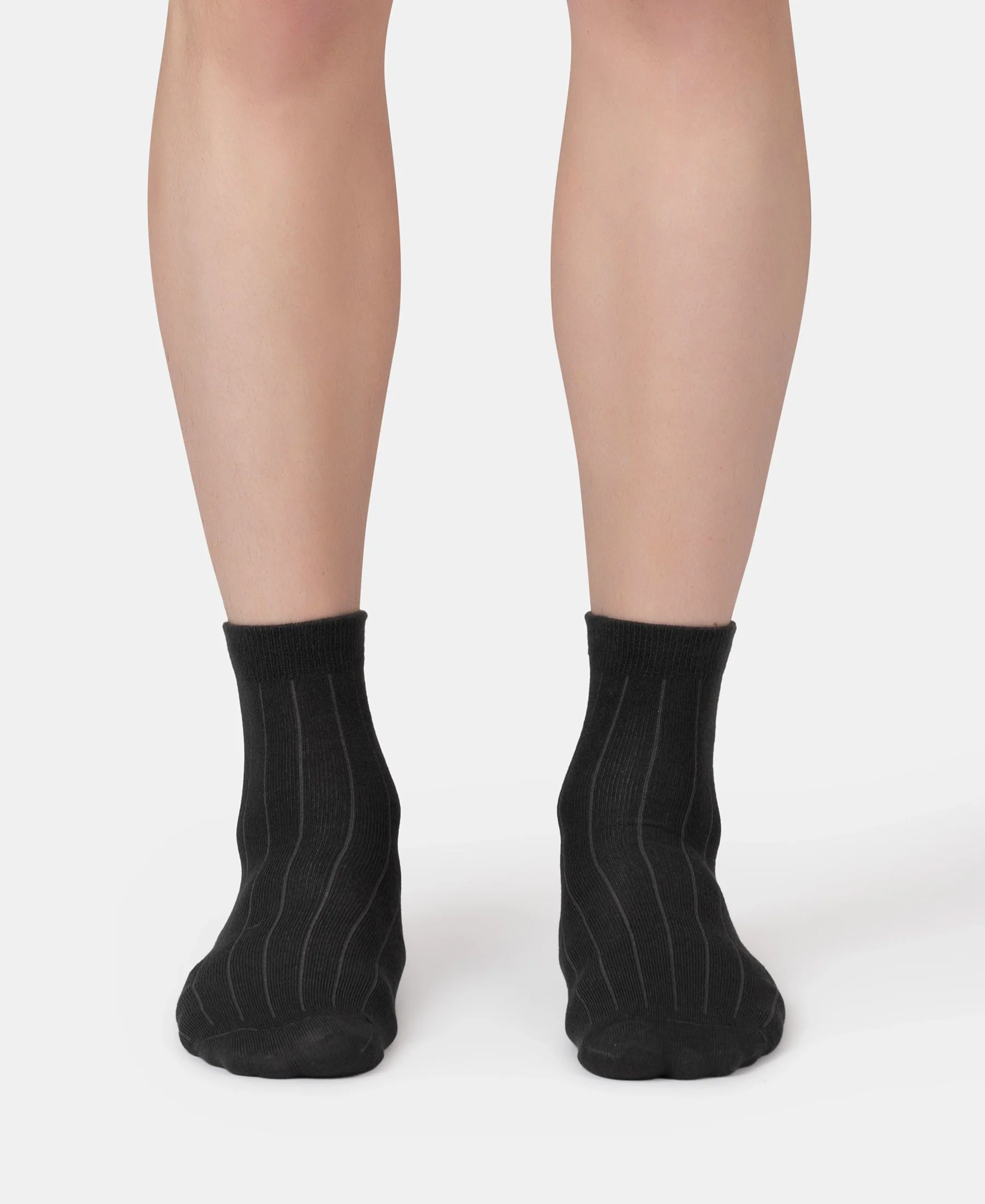 Bamboo Fiber 4 Way Stretch Ankle Length Socks With Stayfresh Treatment - Gun Metal - Image 2