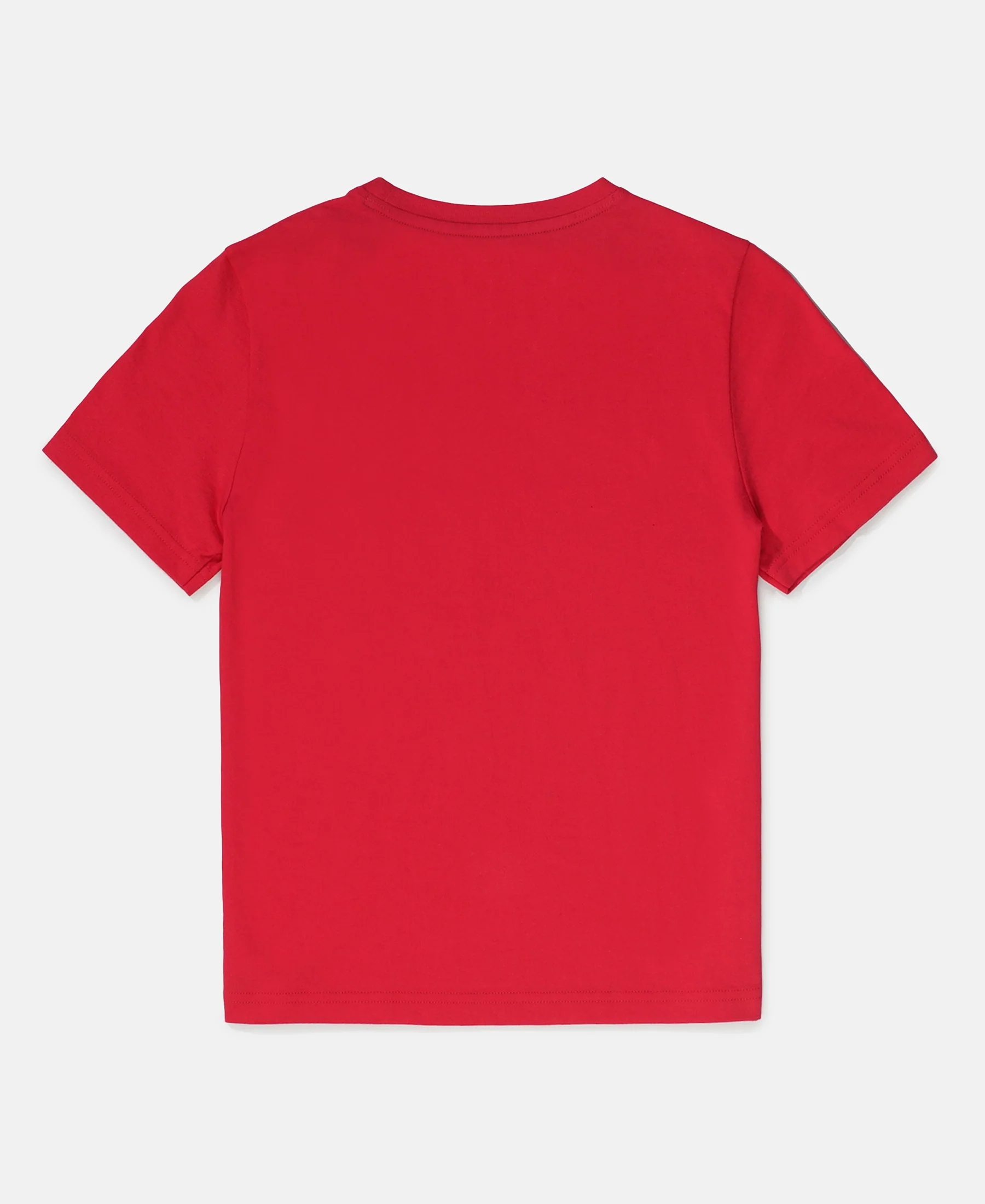 Boy's Super Combed Cotton Round Neck Half Sleeve T-Shirt - Team Red - Image 2