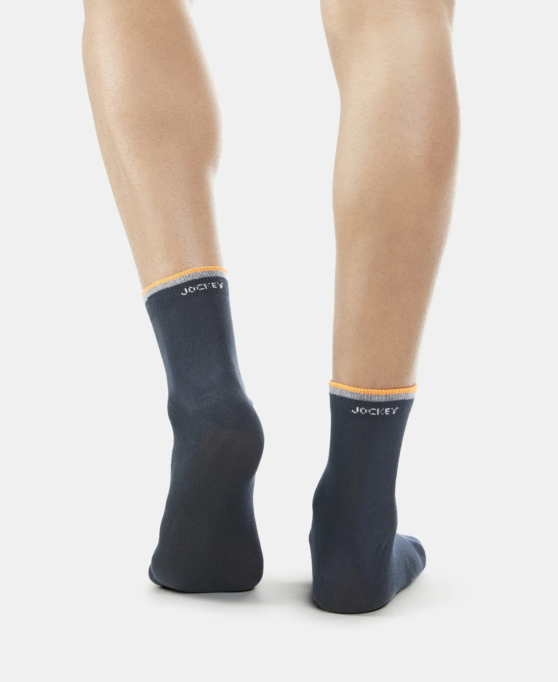 Compact Cotton Elastane Stretch Ankle Length Socks With StayFresh Treatment - Black (Pack of 2) - Image 9