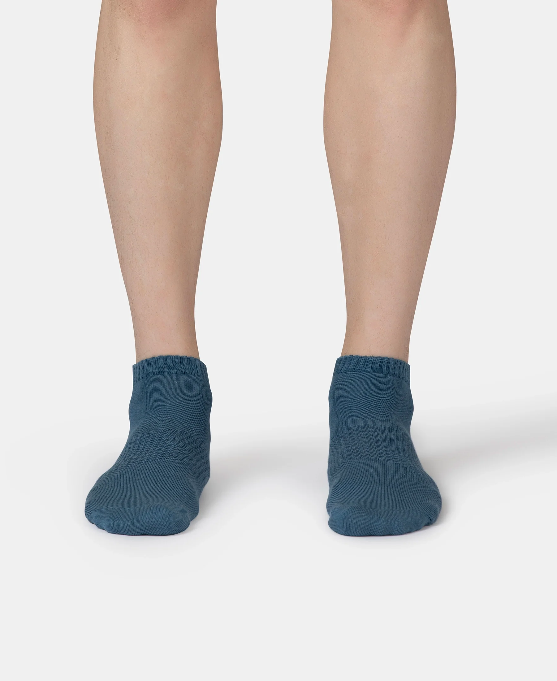 Compact Cotton Elastane Stretch Low Show Socks With StayFresh Treatment - Navy, Grey Melange & Stellar (Pack of 3) - Image 11