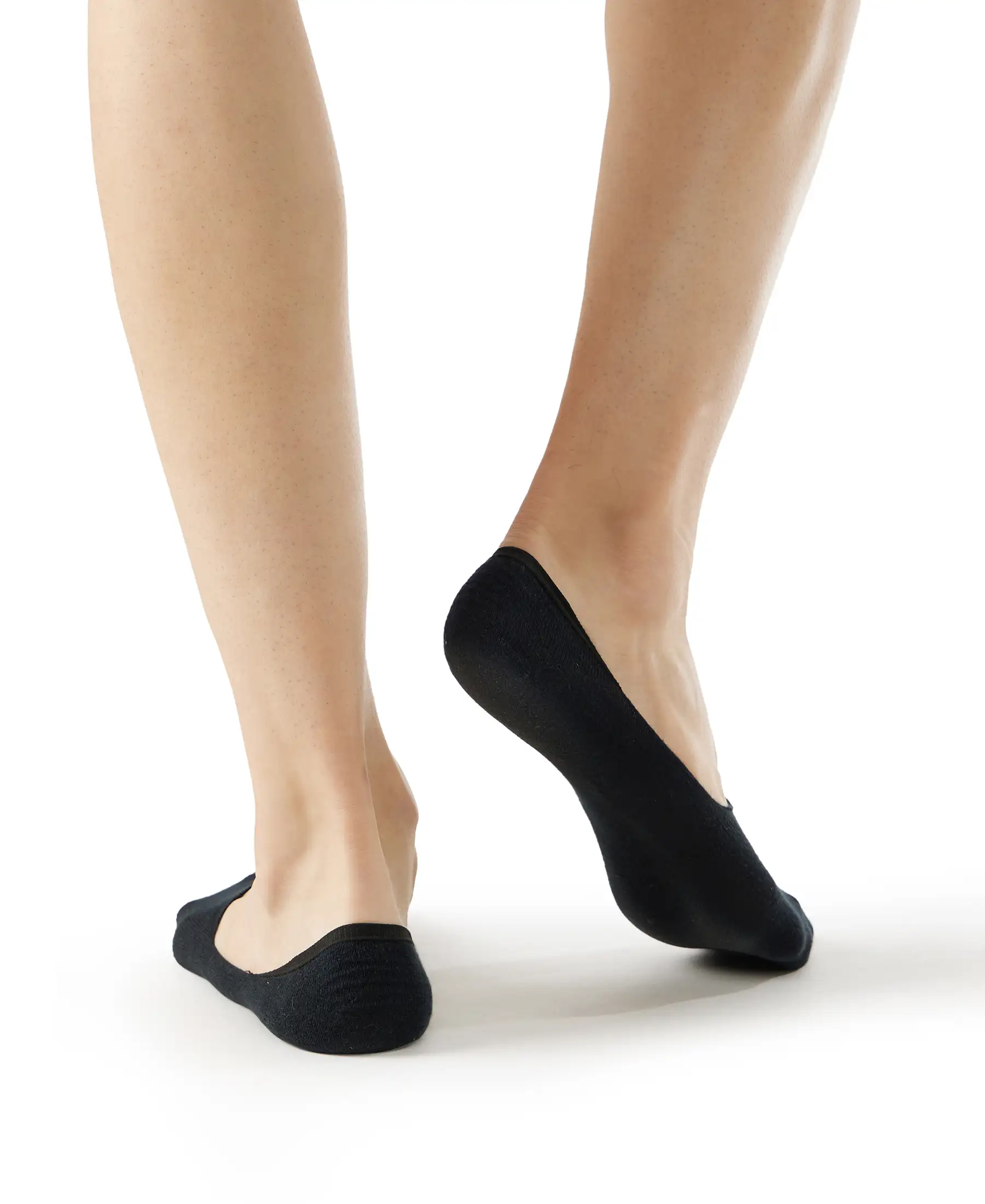 Compact Cotton Elastane Stretch No Show Socks With StayFresh Treatment - Black, Grey & Navy (Pack of 3) - Image 10
