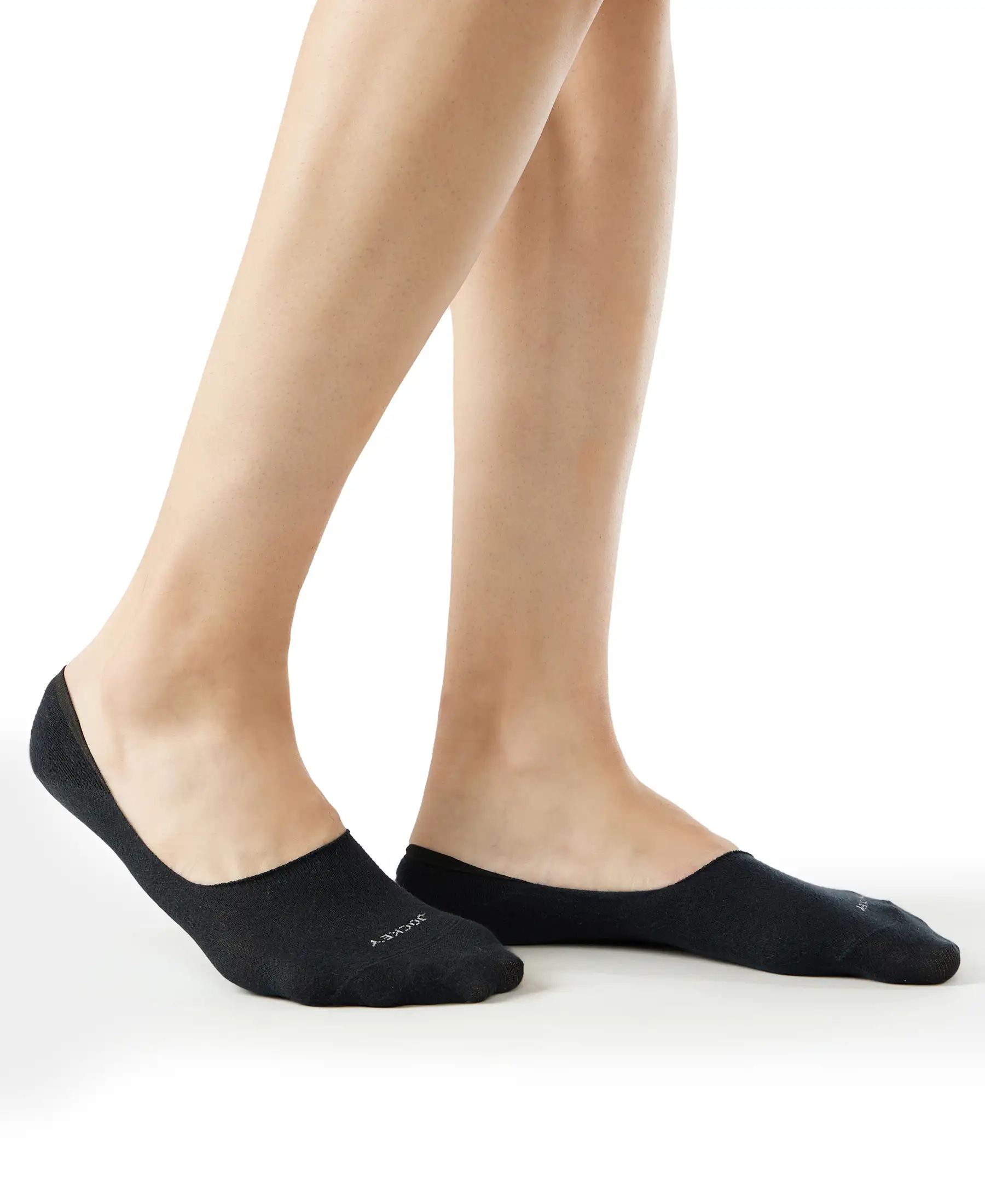 Compact Cotton Elastane Stretch No Show Socks With StayFresh Treatment - Black, Grey & Navy (Pack of 3) - Image 6