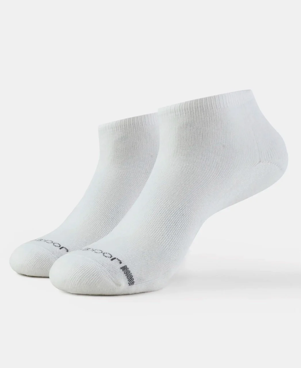Compact Cotton Elastane Stretch Low Show Socks with StayFresh Treatment - White (Pack of 2) - Image 6