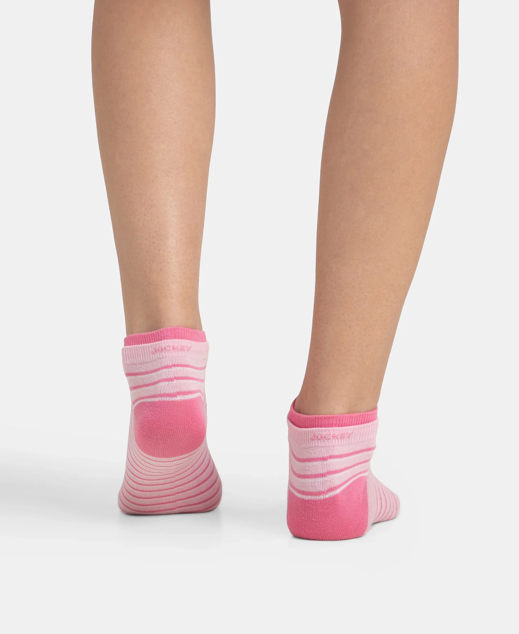 Compact Cotton Stretch Low Show Socks with StayFresh Treatment - Black & Pirouette (Pack of 2) - Image 6