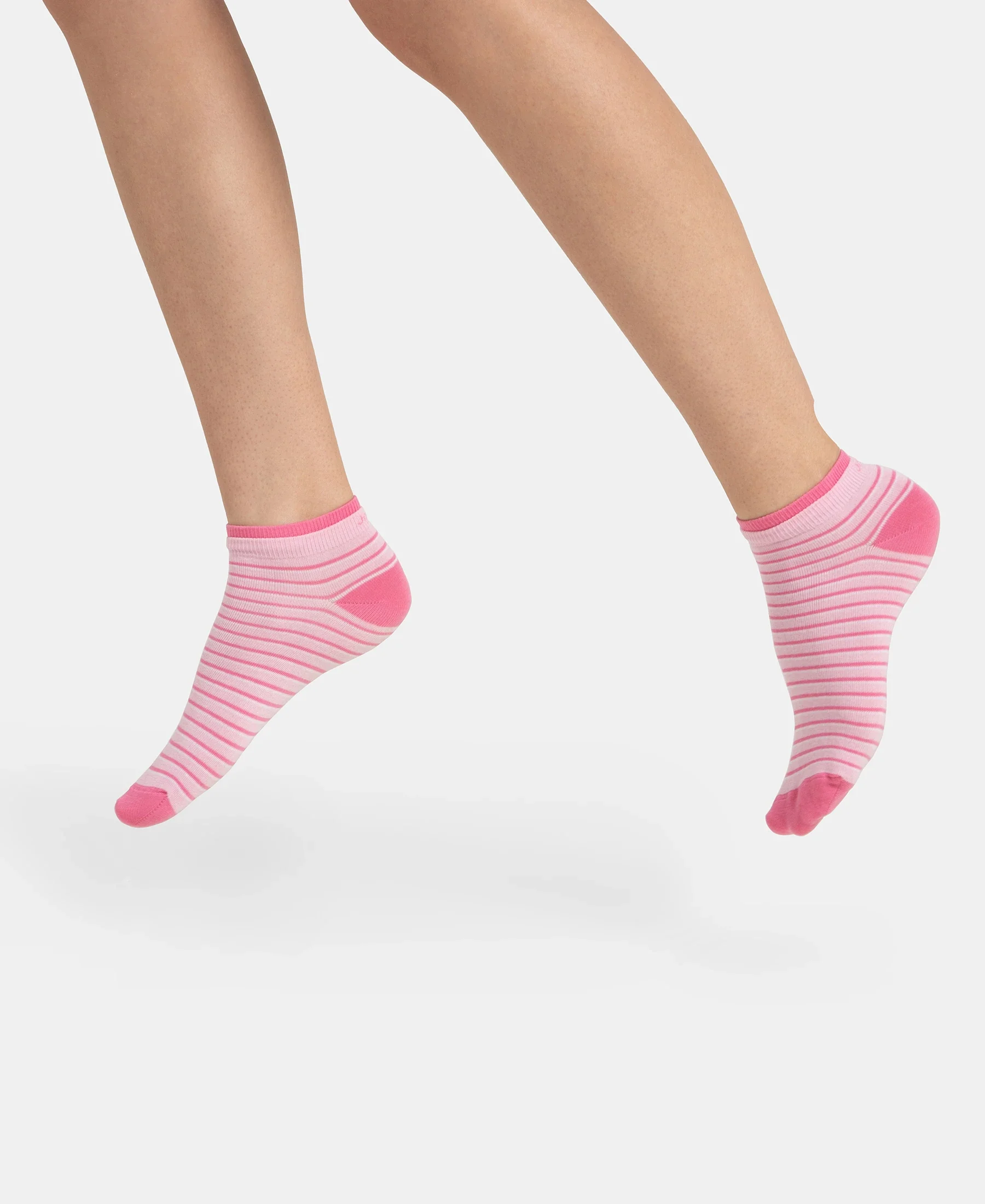 Compact Cotton Stretch Low Show Socks with StayFresh Treatment - Black & Pirouette (Pack of 2) - Image 7