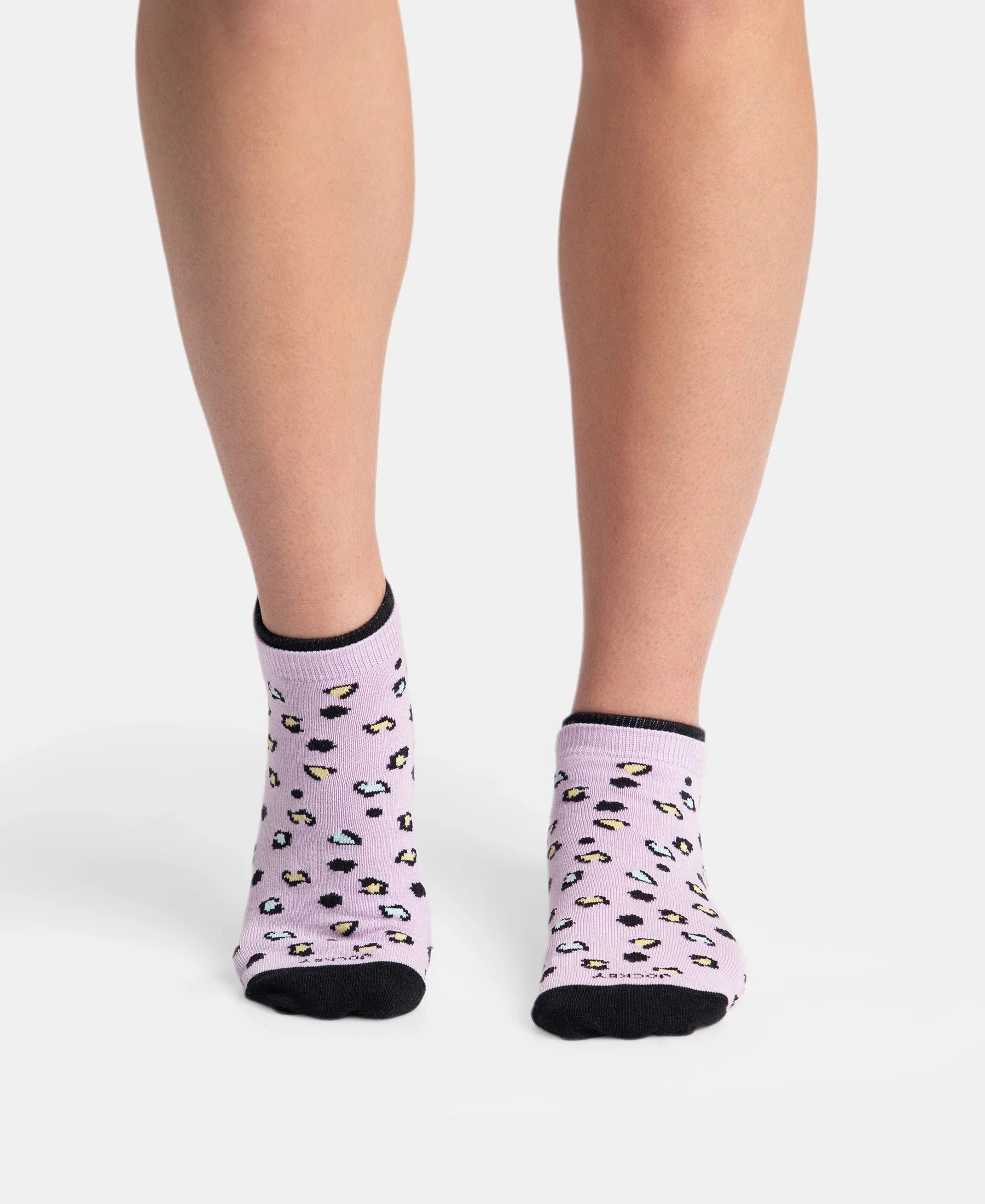 Compact Cotton Stretch Low Show Socks with StayFresh Treatment - Orchid Bloom - Peach Melba (Pack of 2) - Image 2
