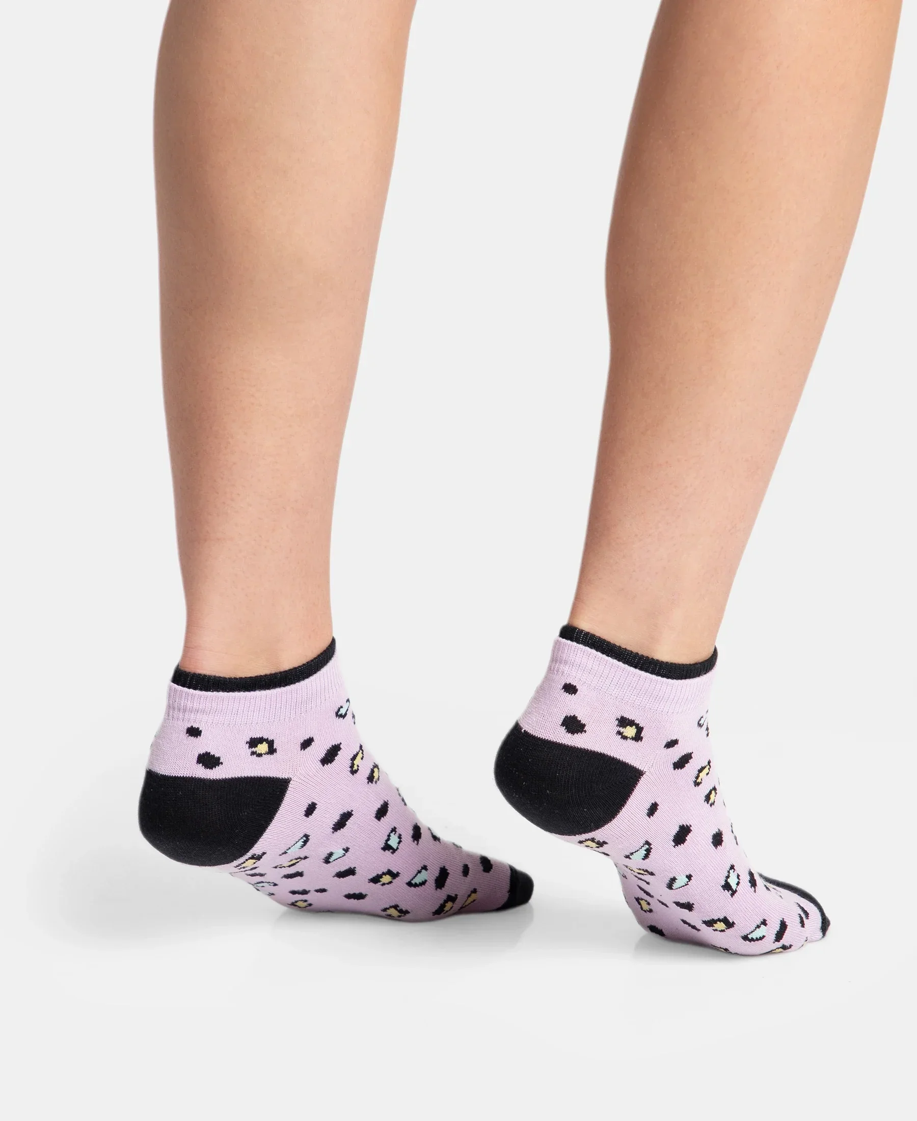 Compact Cotton Stretch Low Show Socks with StayFresh Treatment - Orchid Bloom - Peach Melba (Pack of 2) - Image 5
