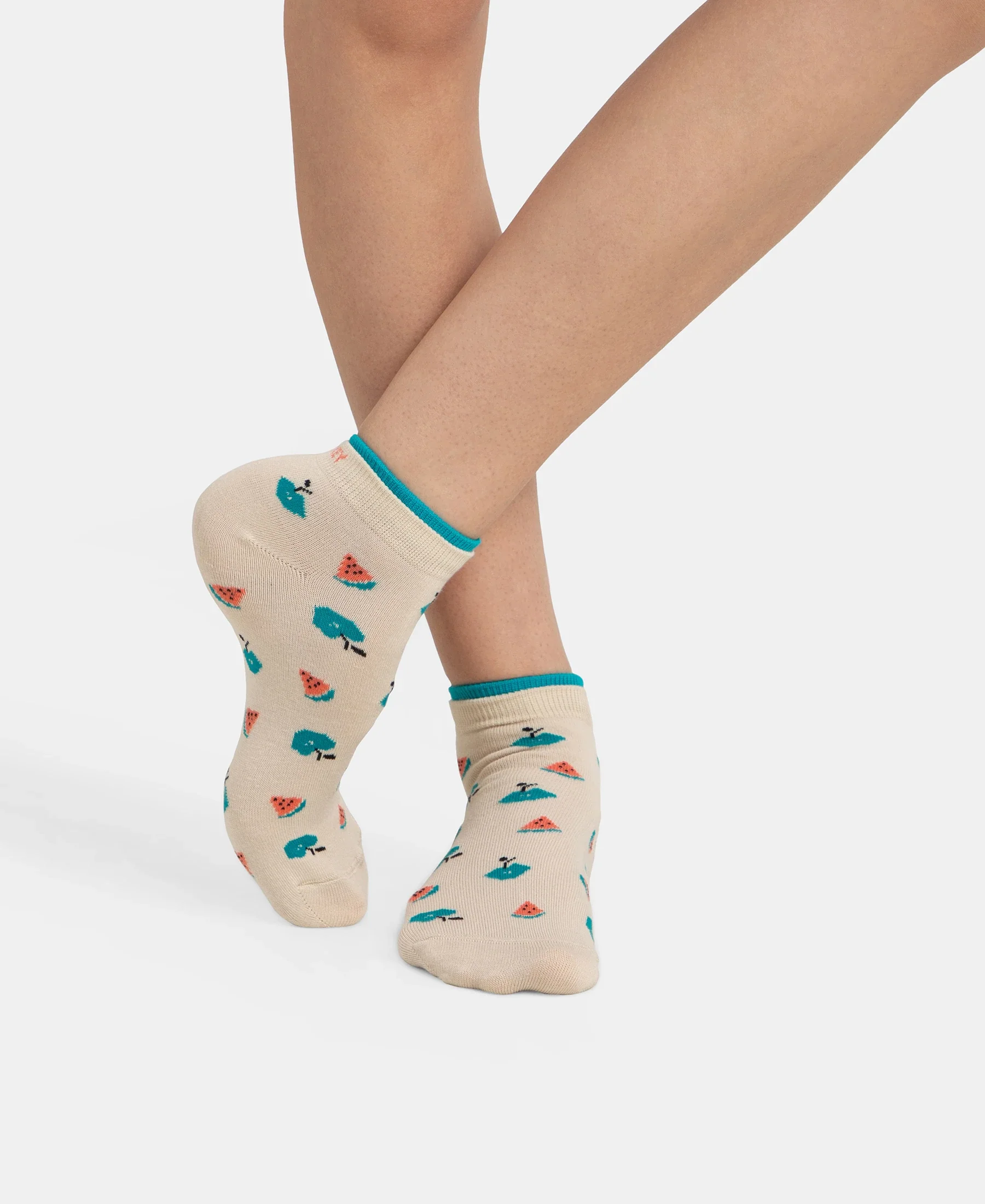 Compact Cotton Stretch Low Show Socks with StayFresh Treatment - Peacoat & Oat Meal (Pack of 2) - Image 6