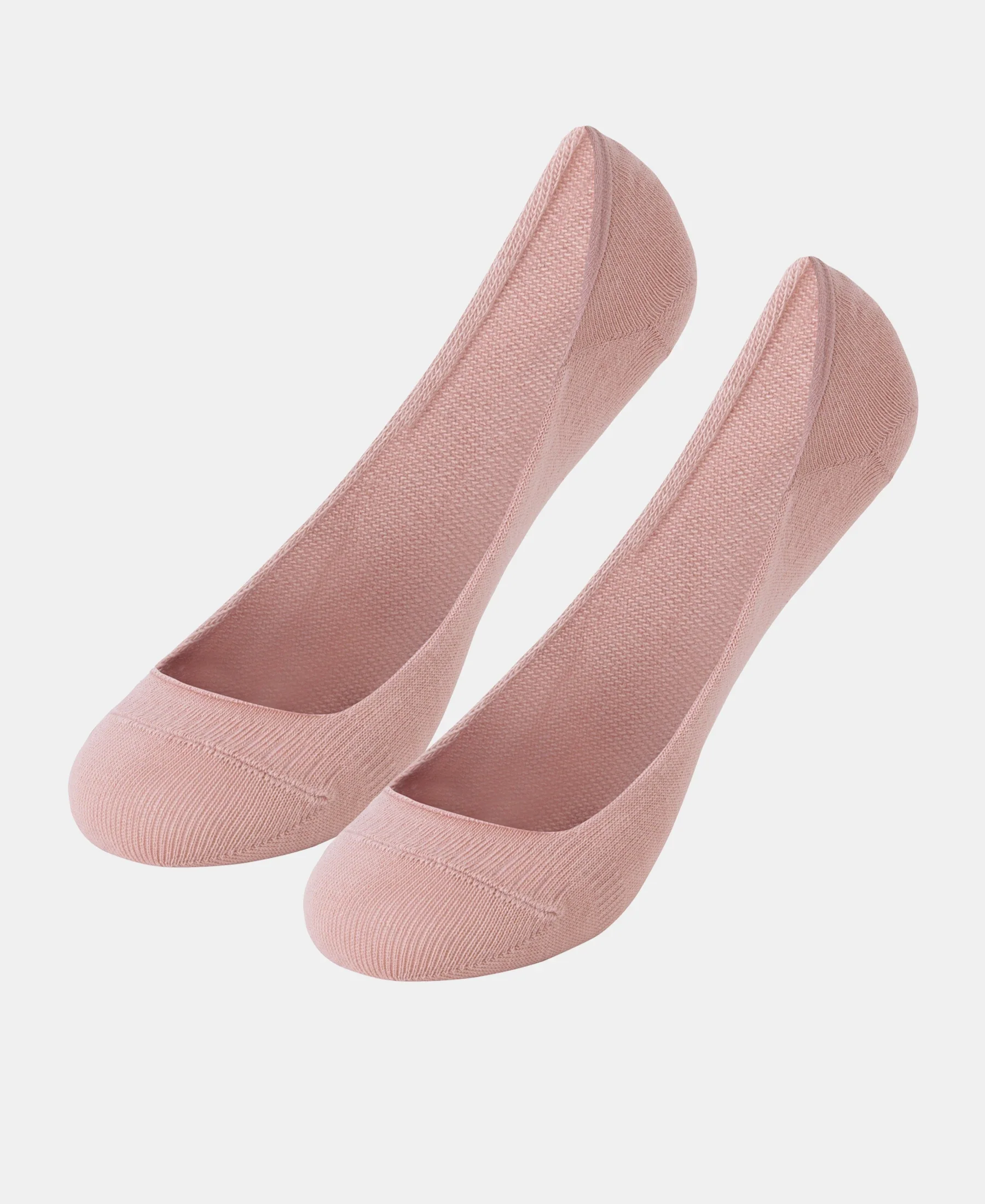 Compact Cotton Stretch No Show Socks With Stay Fresh Treatment - Pale Mauve - Image 5