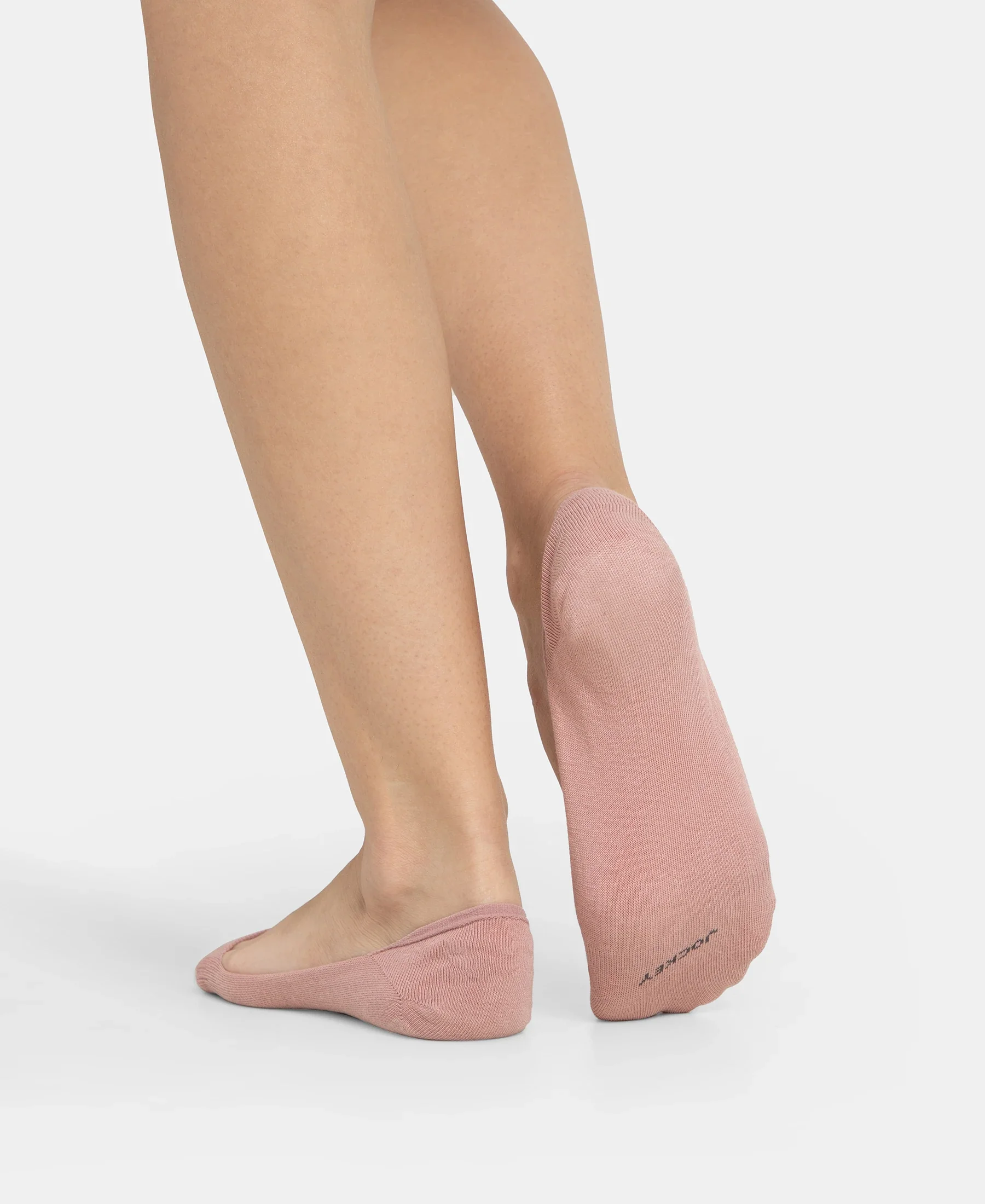 Compact Cotton Stretch No Show Socks With Stay Fresh Treatment - Pale Mauve - Image 7
