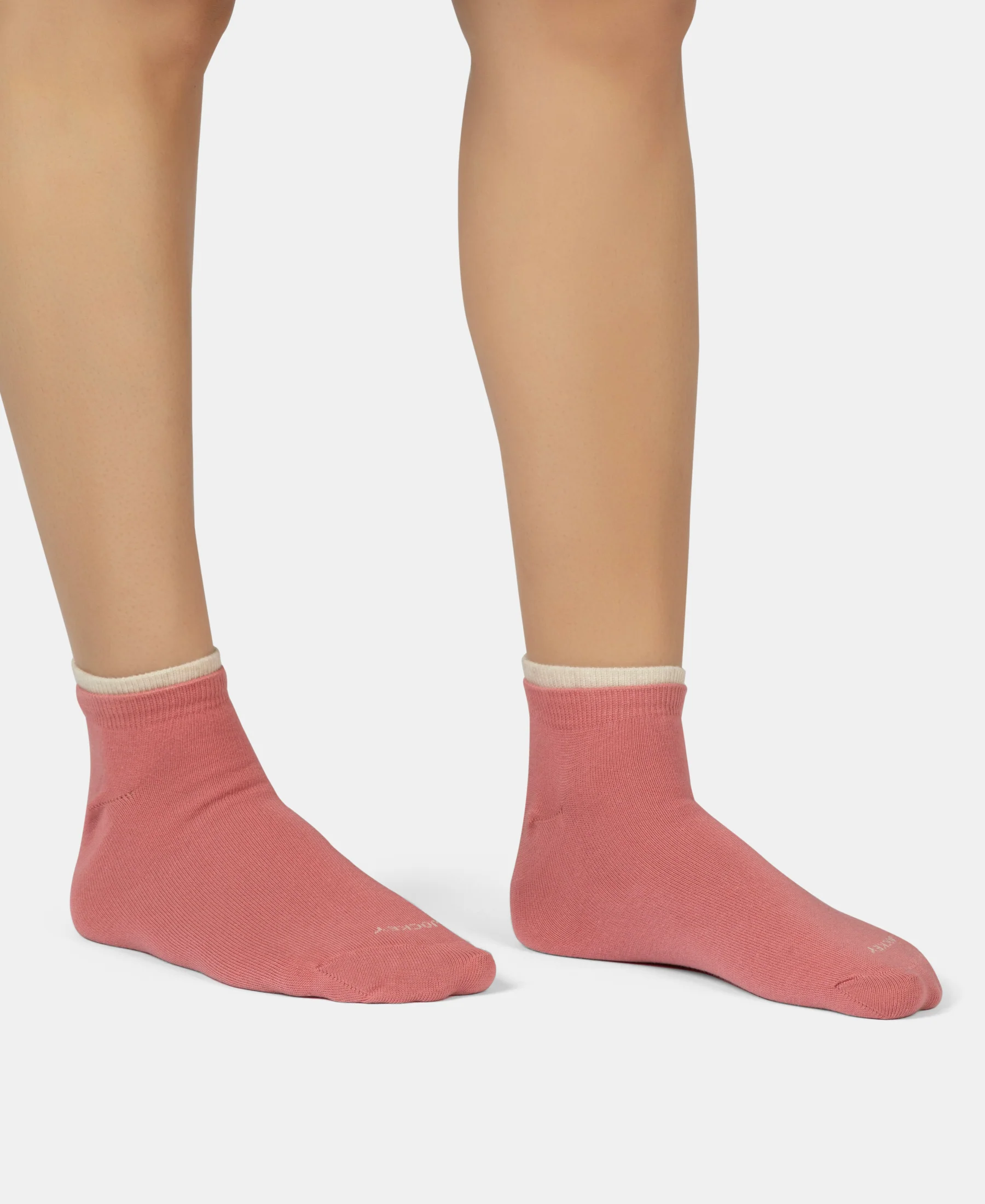 Compact Cotton Stretch Solid Low Show Socks with Stay Fresh Treatment - Cosmic Sky Melange & Rose Wine (Pack of 2) - Image 3