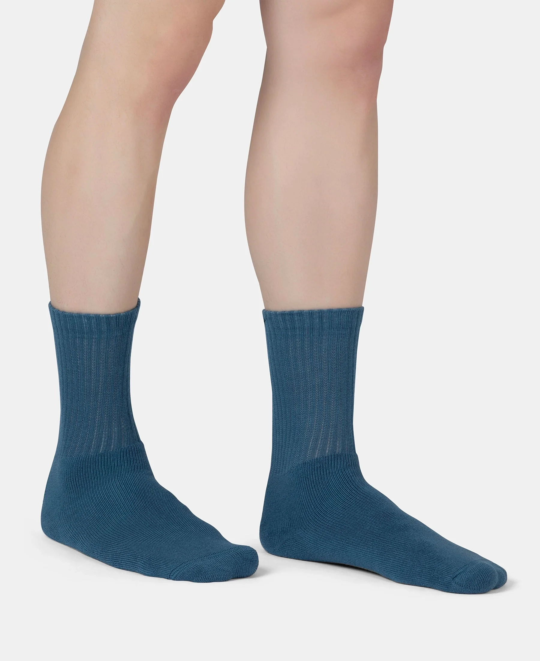 Compact Cotton Terry Crew Length Socks With StayFresh Treatment - Stellar - Image 3