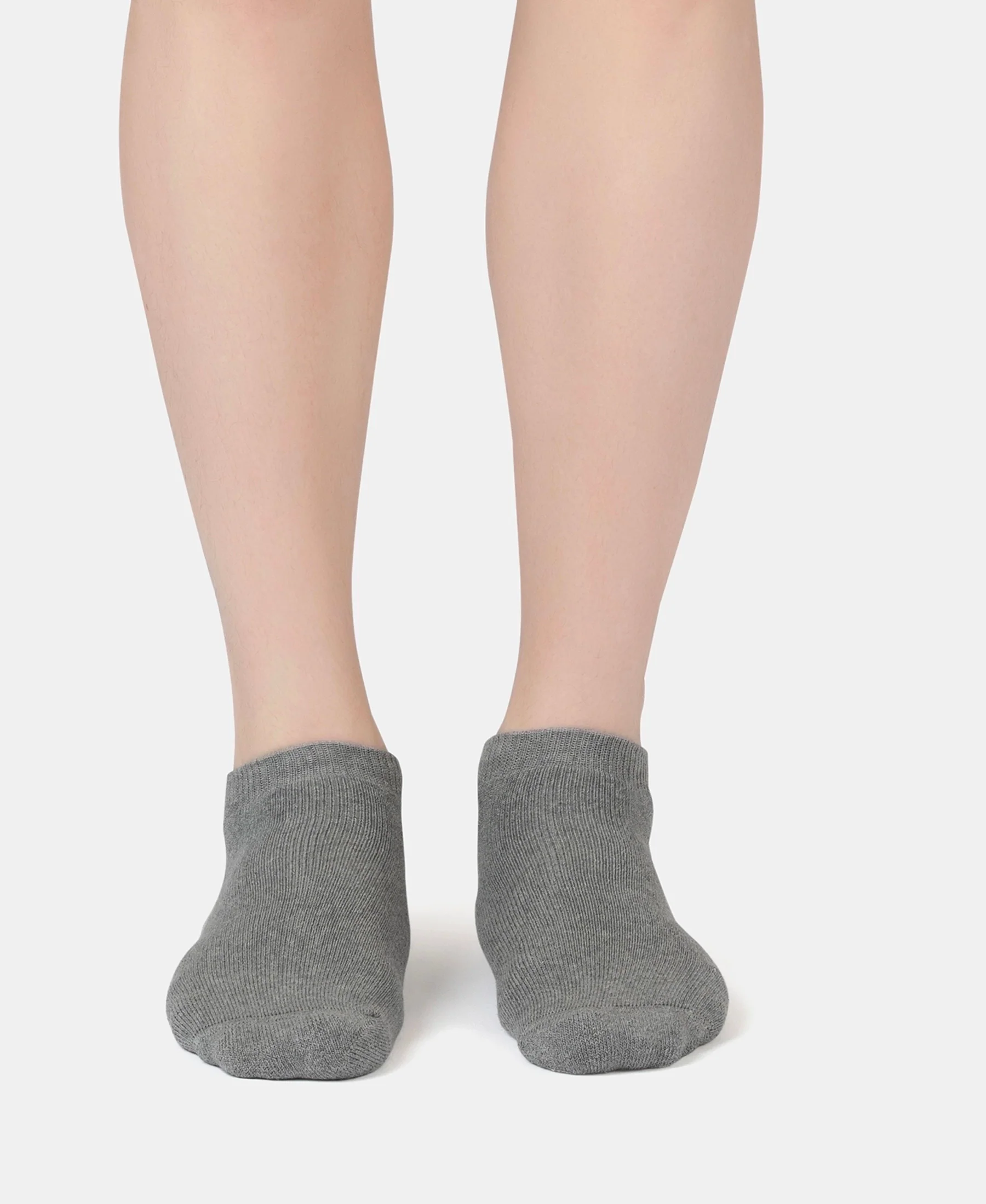 Compact Cotton Terry Low Show Socks with StayFresh Treatment - Black, Mid Grey Melange & Navy (Pack of 3) - Image 11