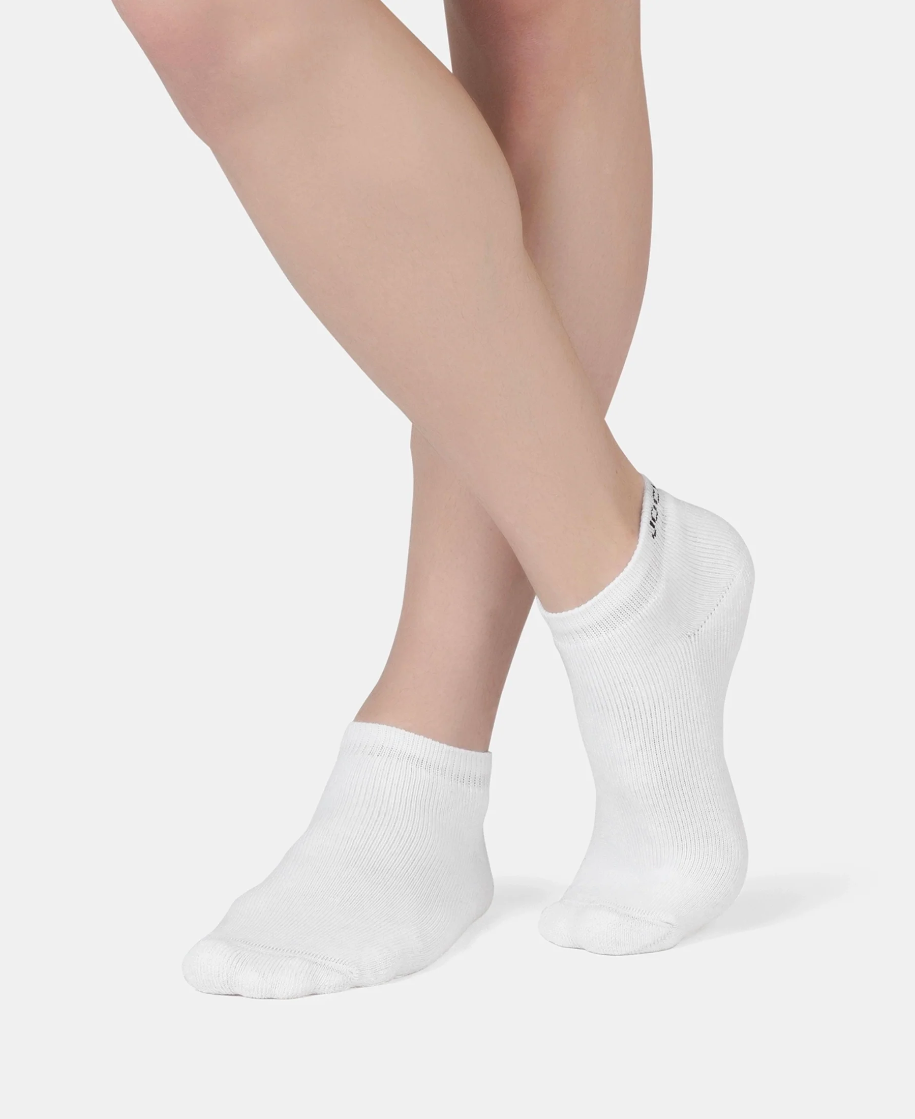 Compact Cotton Terry Low Show Socks with StayFresh Treatment - White, Mid Grey Melange & Stellar (Pack of 3) - Image 14