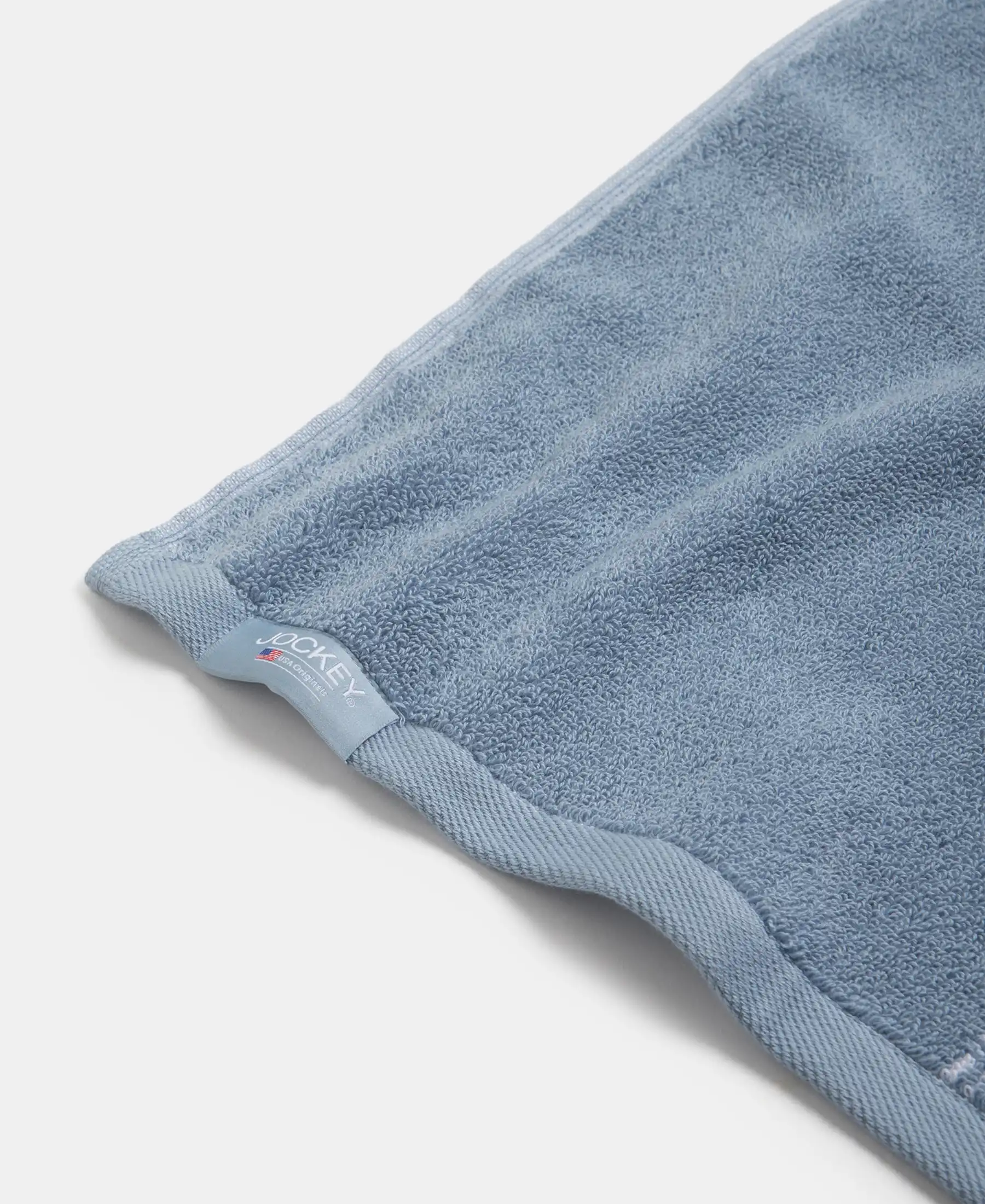 Cotton Rich Terry Ultrasoft and Durable Printed Hand Towel - Dusty Blue (Pack of 2) - Image 4