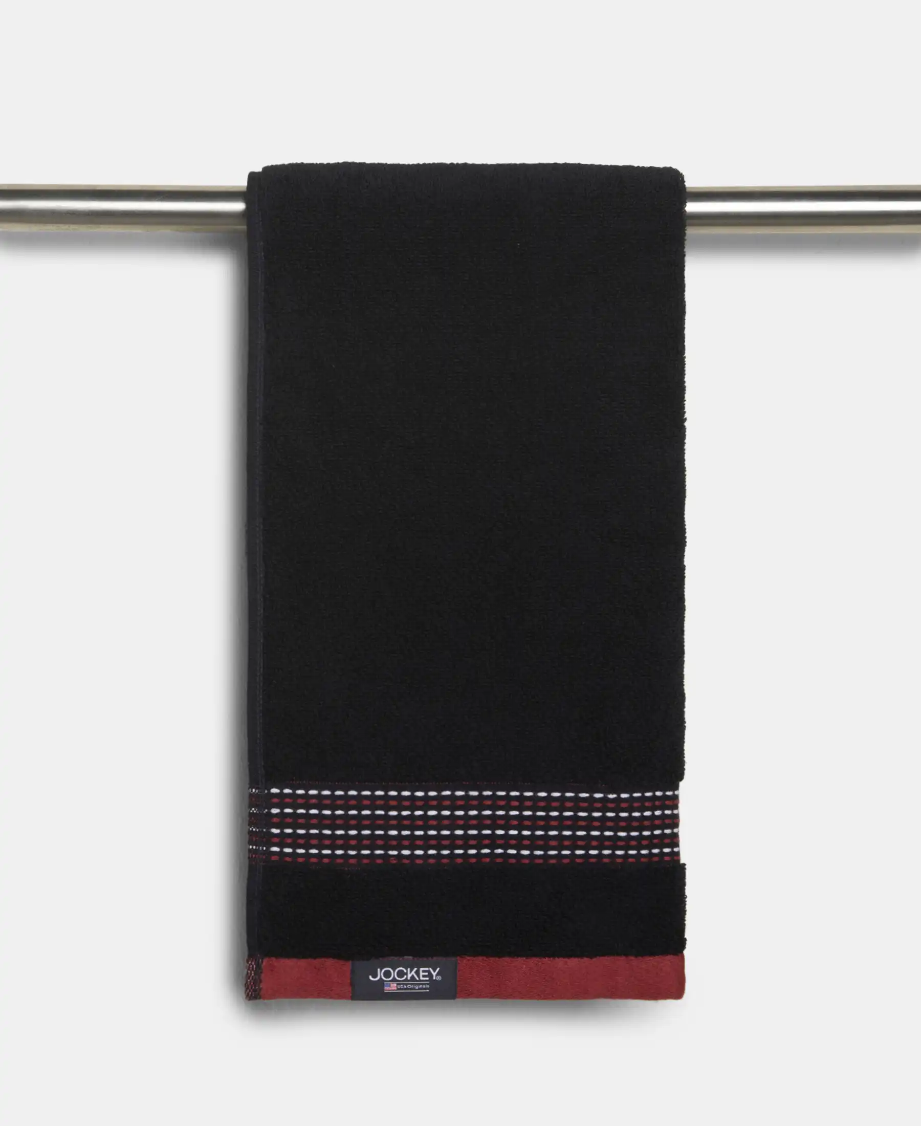 Cotton Rich Terry Ultrasoft and Durable Striped Hand Towel - Deep Navy (Pack of 2) - Image 5