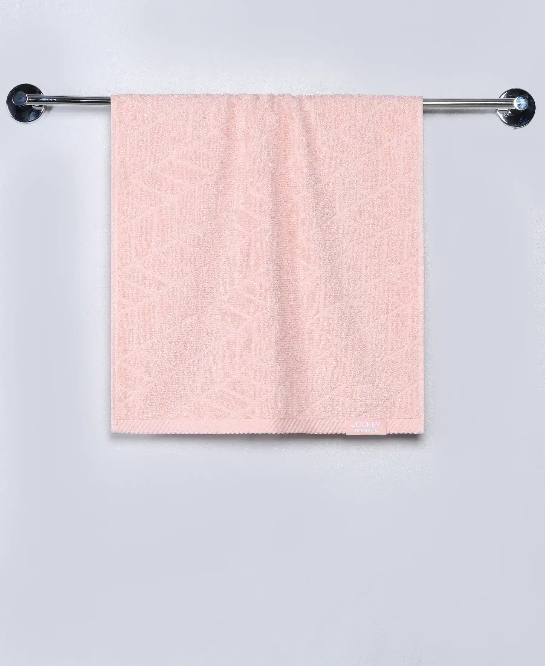 Cotton Terry Ultrasoft and Durable Patterned Hand Towel - Skin (Pack of 2) - Image 2