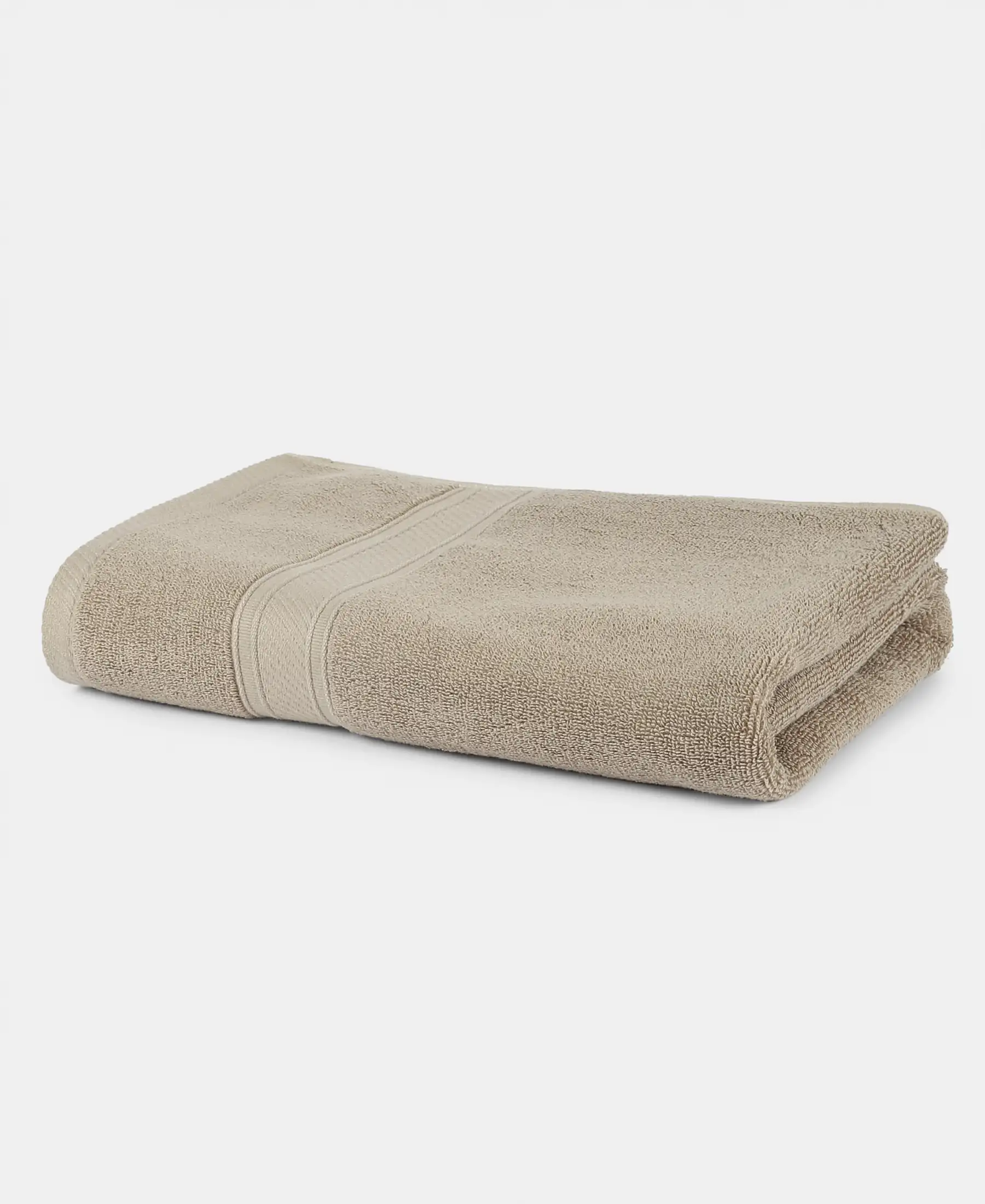 Cotton Terry Ultrasoft and Durable Solid Bath Towel - Nomad - Image 2