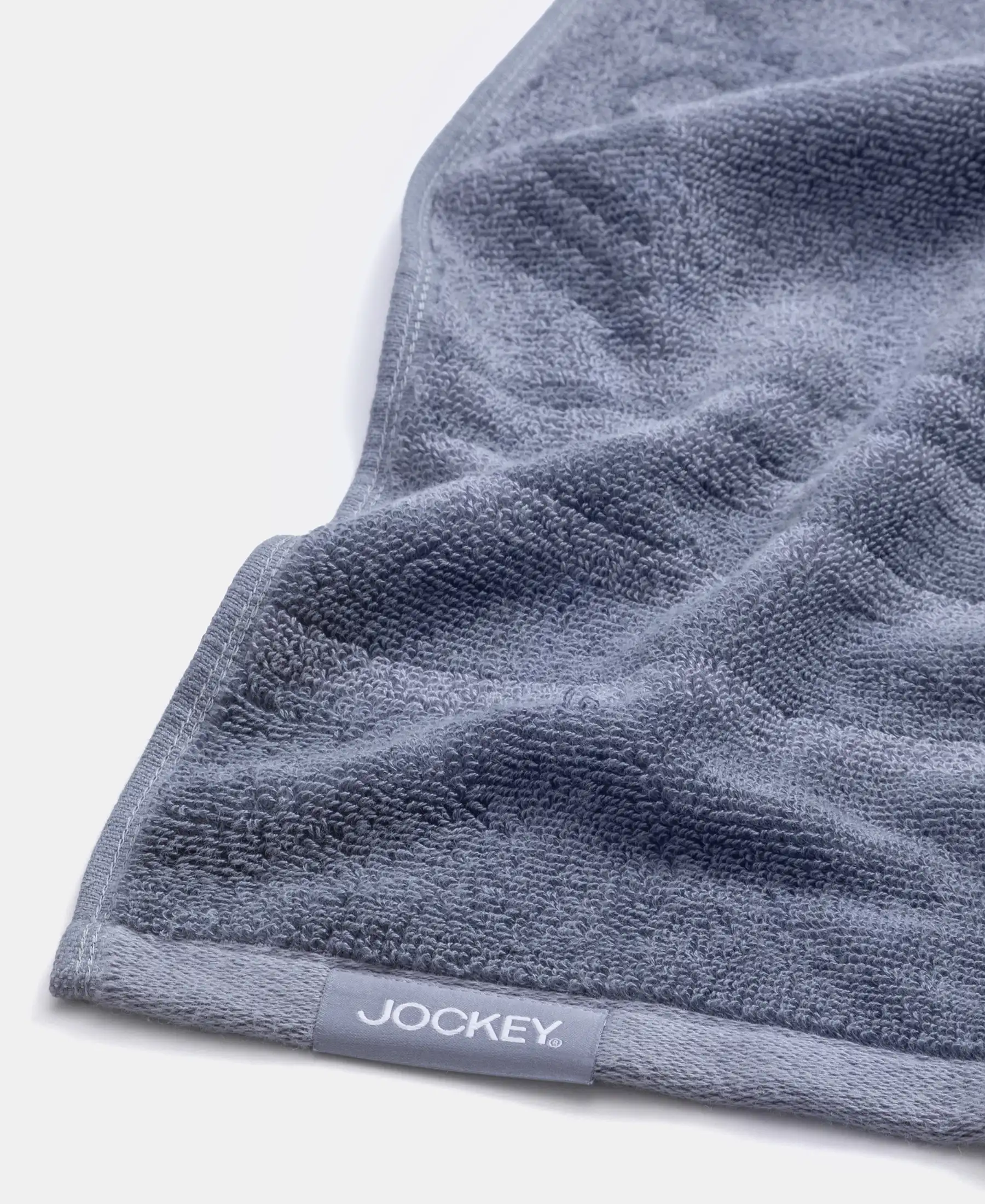 Cotton Terry Ultrasoft and Durable Striped Gym Towel - Cosmic Grey (Pack of 2) - Image 4