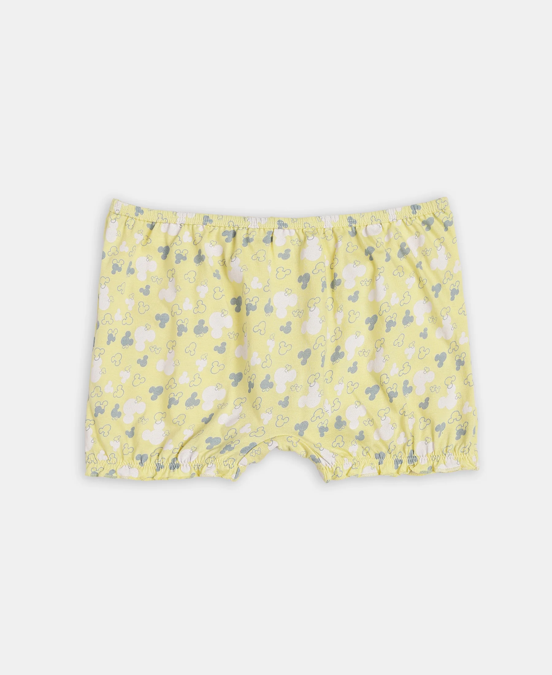 Disney Mickey Mouse Super Combed Cotton Printed Bloomers with Concealed Waistband - Lemon Meringue, Skyway & Fairy Tale (Pack of 3) - Image 2
