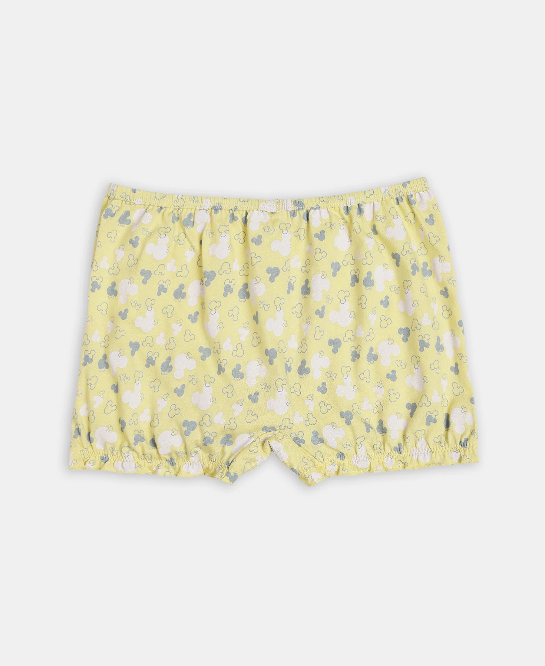 Disney Mickey Mouse Super Combed Cotton Printed Bloomers with Concealed Waistband - Lemon Meringue, Skyway & Fairy Tale (Pack of 3) - Image 3
