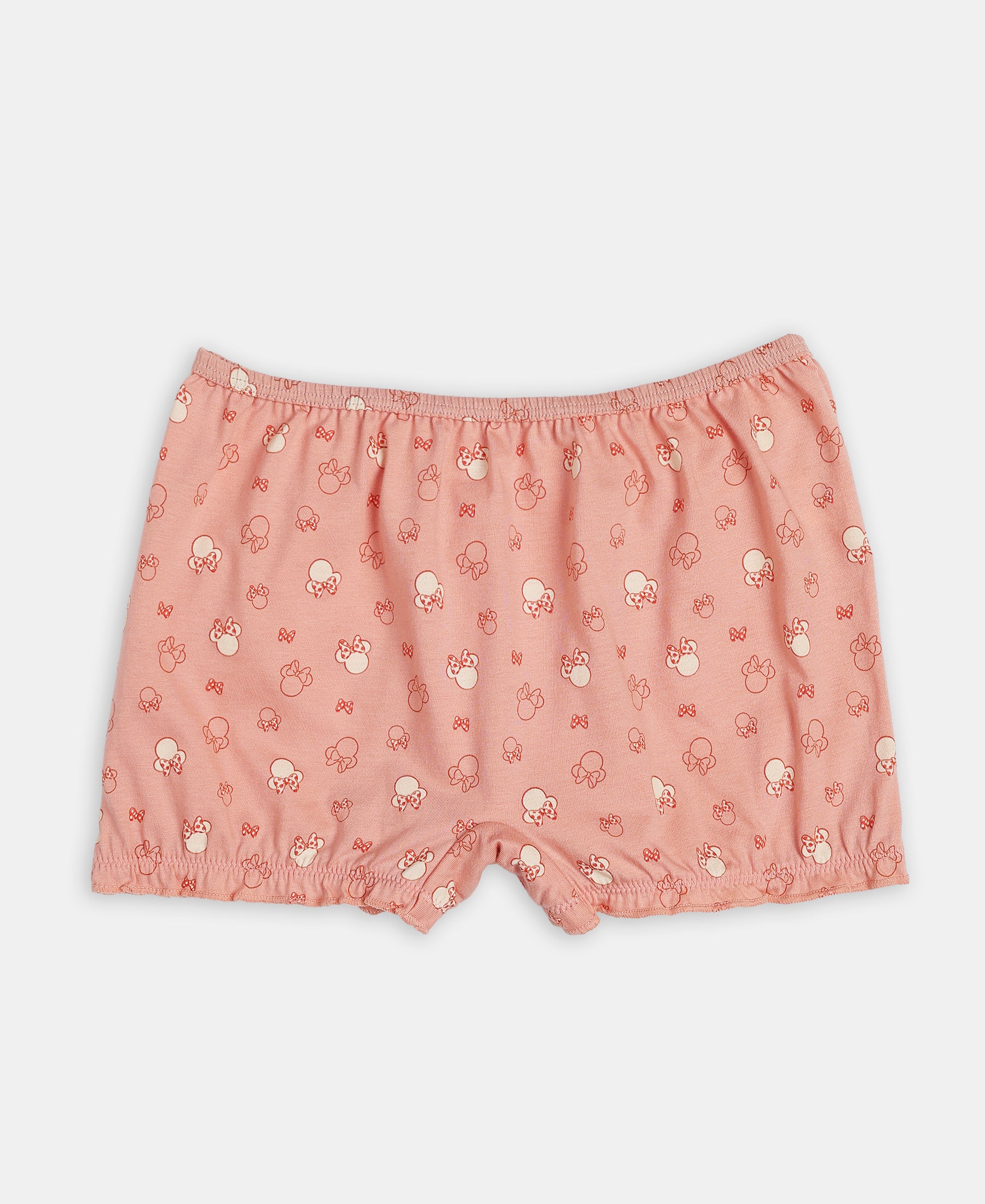 Disney Minnie Mouse Super Combed Cotton Printed Bloomers with Concealed Waistband - Mellow Rose, Skyway & Fairy Tale (Pack of 3) - Image 2