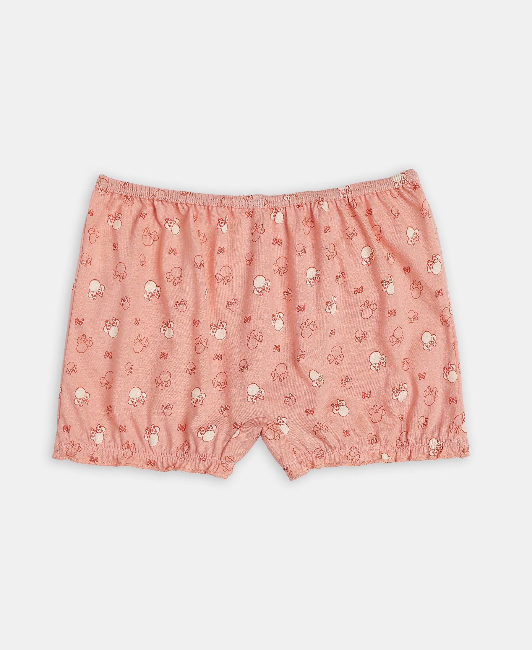 Disney Minnie Mouse Super Combed Cotton Printed Bloomers with Concealed Waistband - Mellow Rose, Skyway & Fairy Tale (Pack of 3) - Image 3