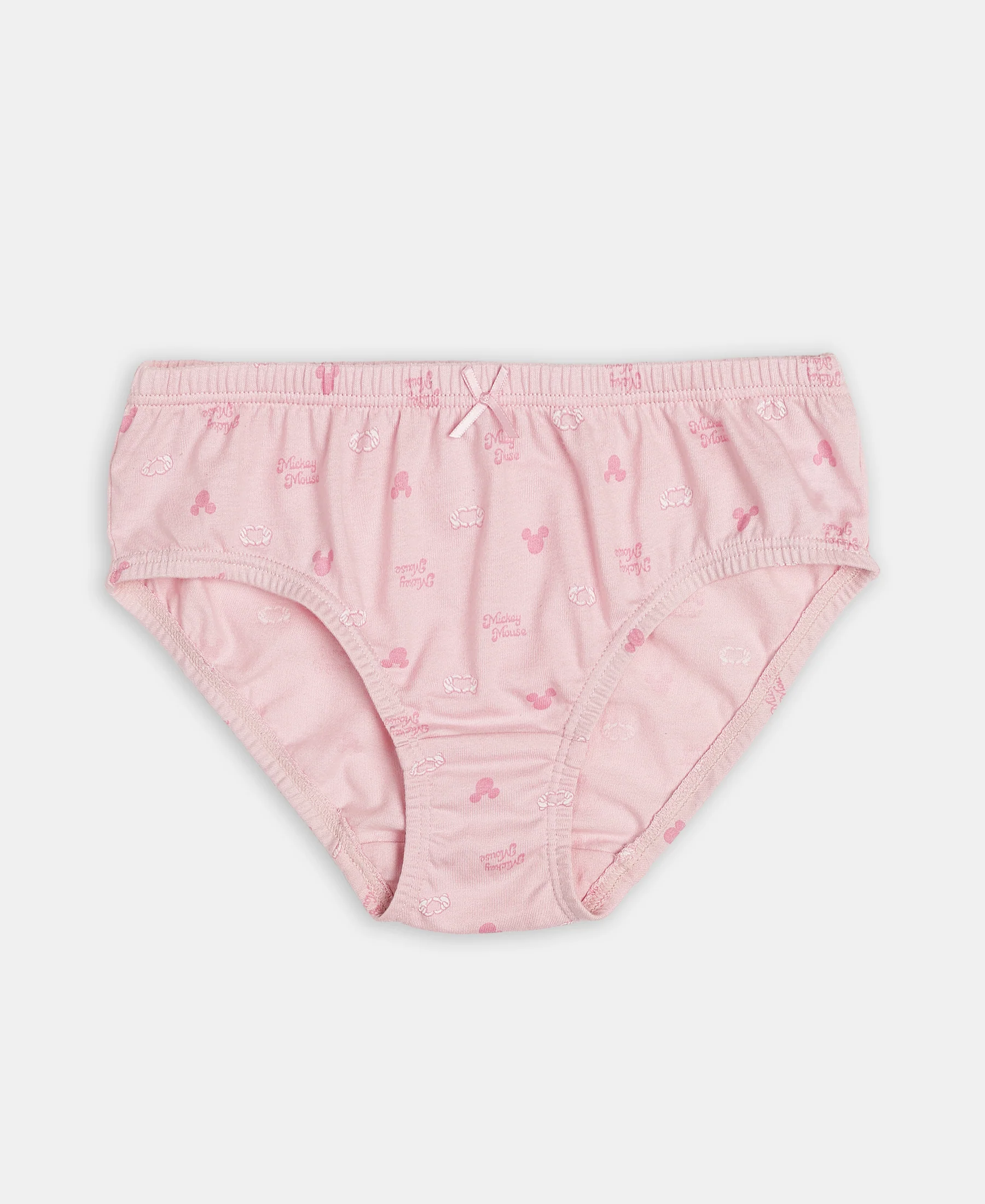 Disney Mickey Mouse Super Combed Cotton Printed Panty with Concealed Waistband - Lemon Meringue, Skyway & Fairy Tale (Pack of 3) - Image 2