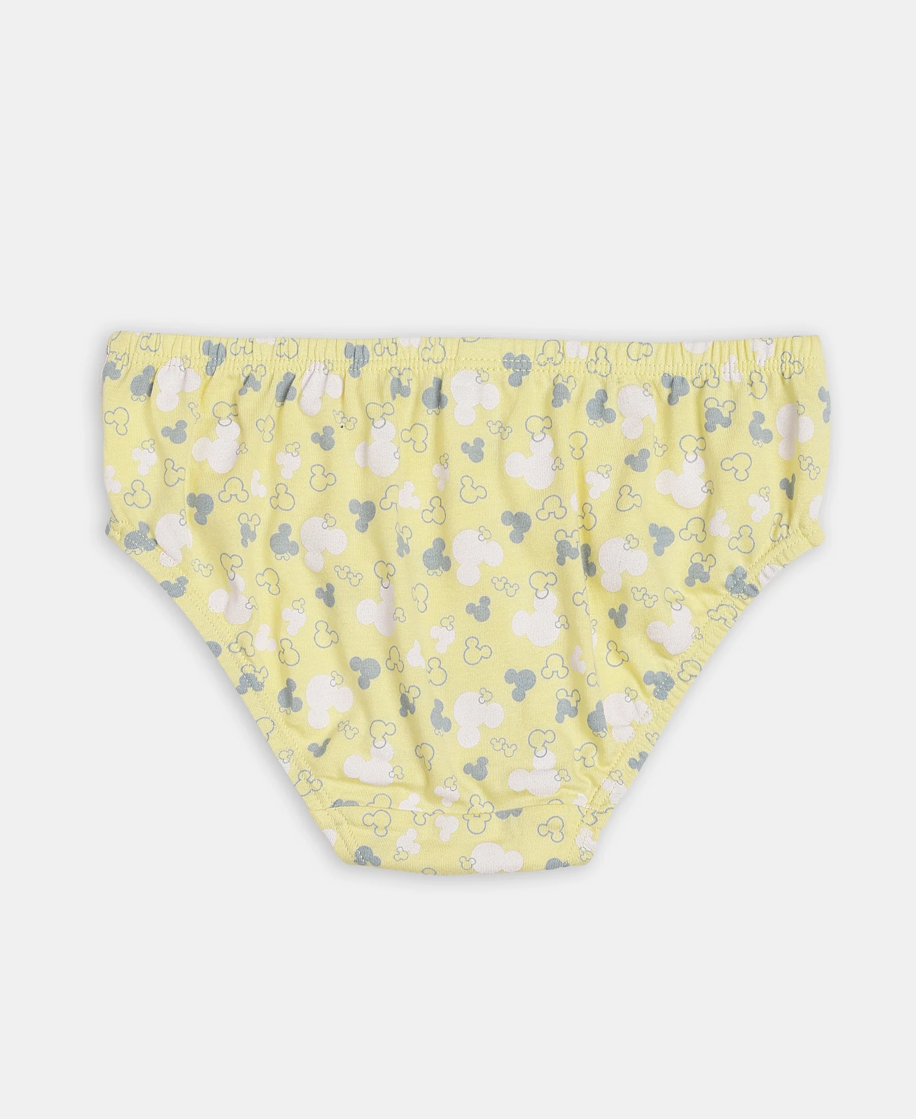 Disney Mickey Mouse Super Combed Cotton Printed Panty with Concealed Waistband - Lemon Meringue, Skyway & Fairy Tale (Pack of 3) - Image 8