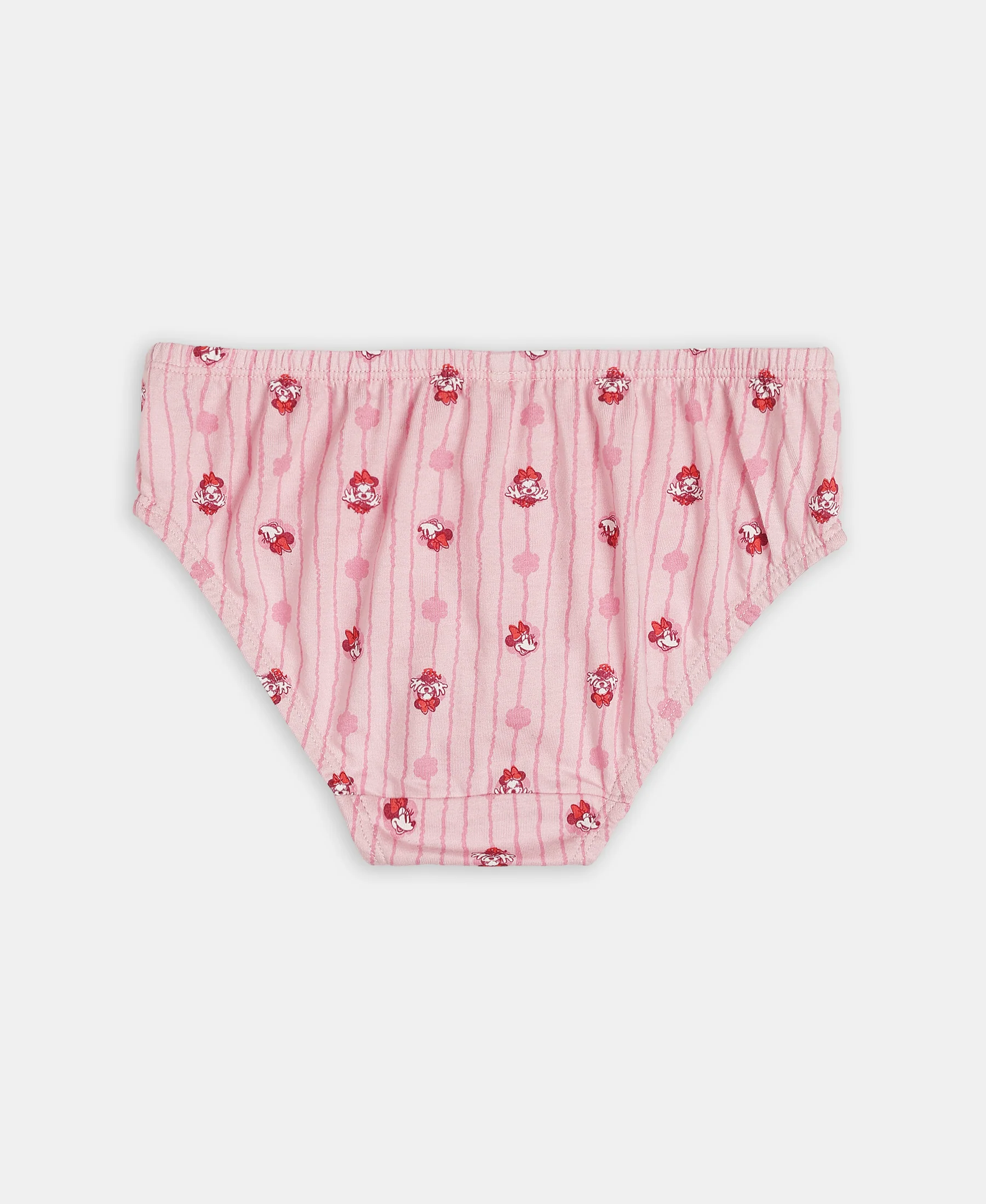 Disney Minnie Mouse Super Combed Cotton Printed Panty with Concealed Waistband - Mellow Rose, Skyway & Fairy Tale (Pack of 3) - Image 8
