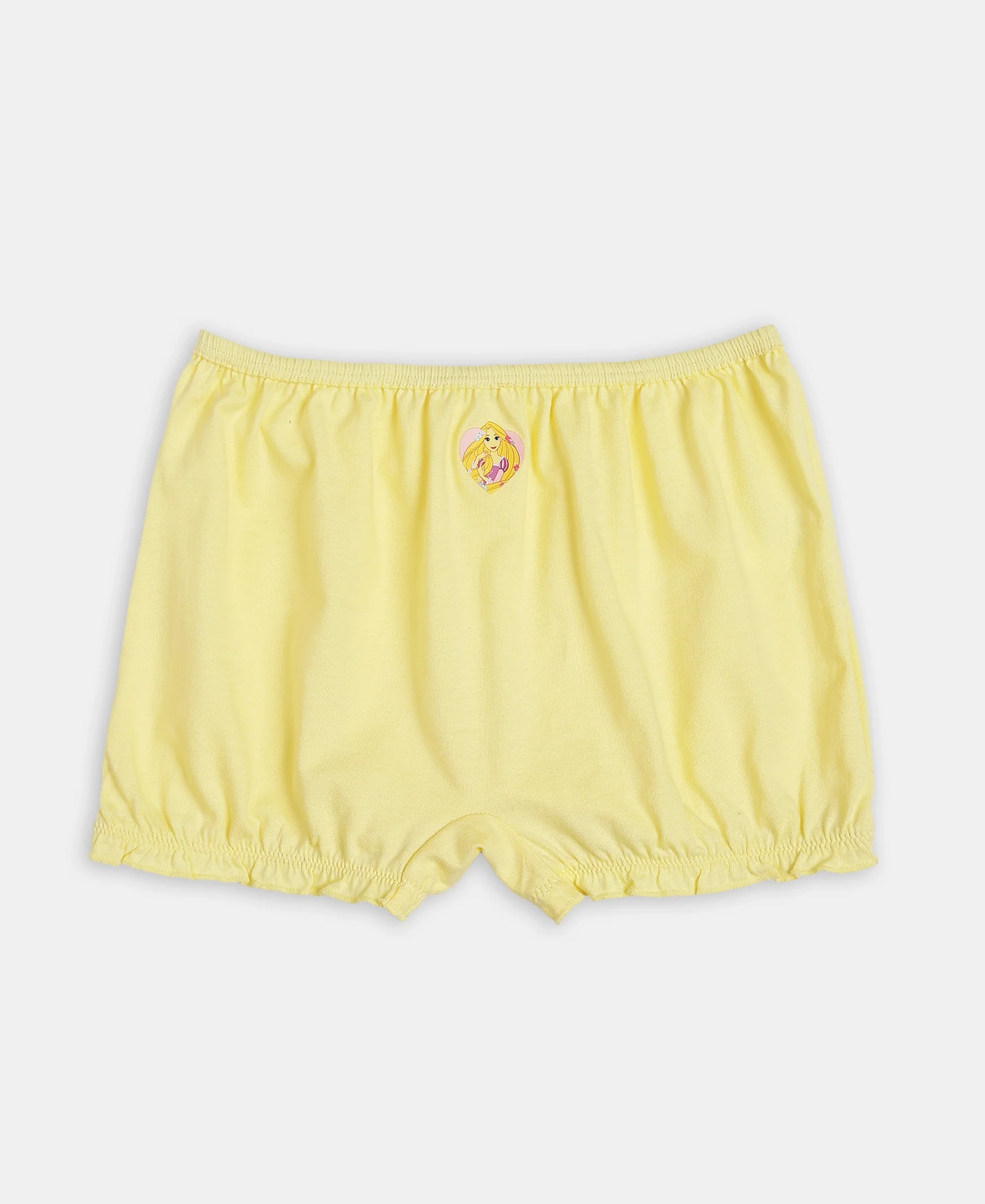 Disney Princess Collection Super Combed Cotton Printed Bloomers with Concealed Waistband - Fairy Tale, Lemon Meringue & Aqua Sky (Pack of 3) - Image 4