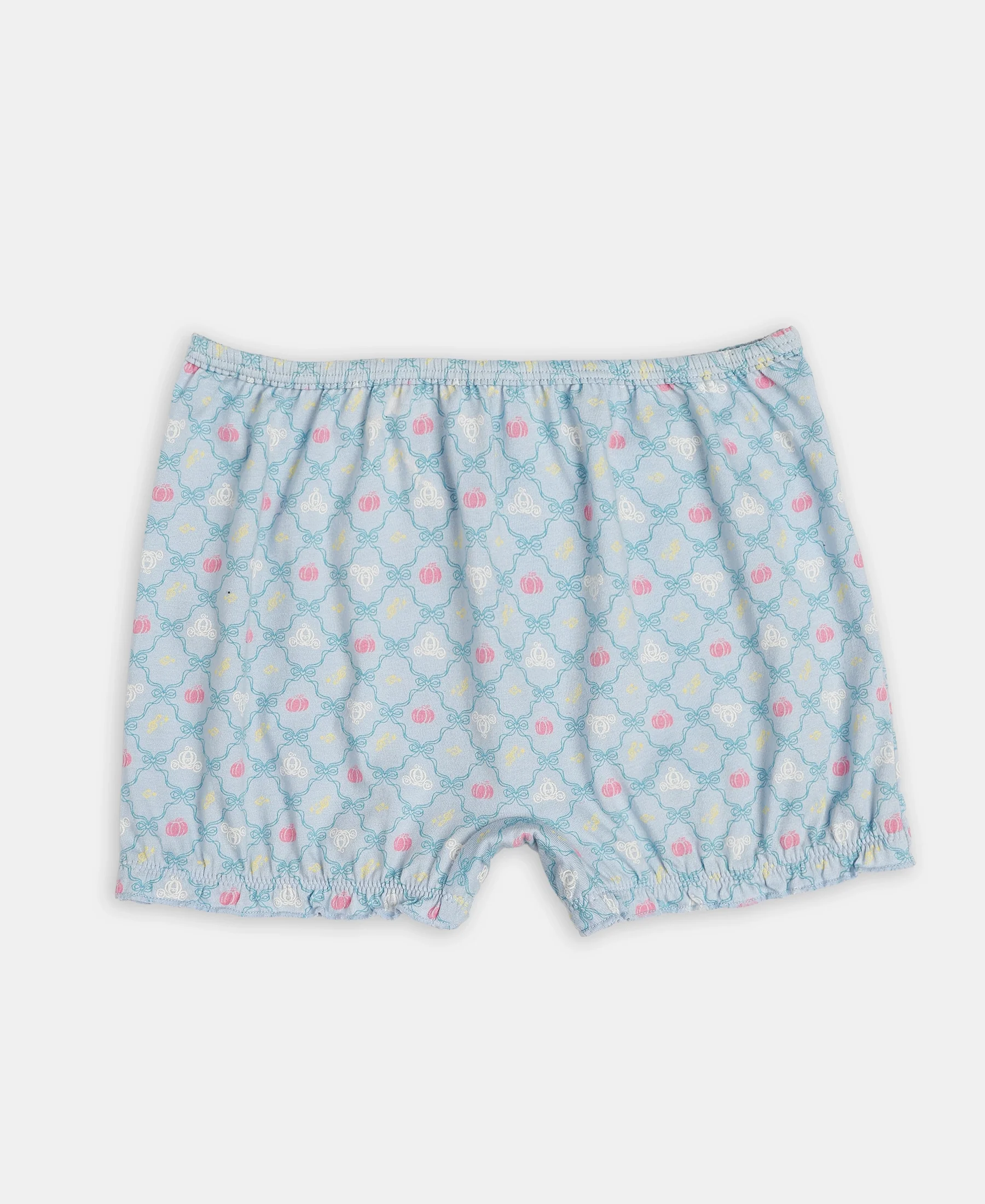 Disney Princess Collection Super Combed Cotton Printed Bloomers with Concealed Waistband - Skyway, Imperial Blue & Wild Rose (Pack of 3) - Image 4