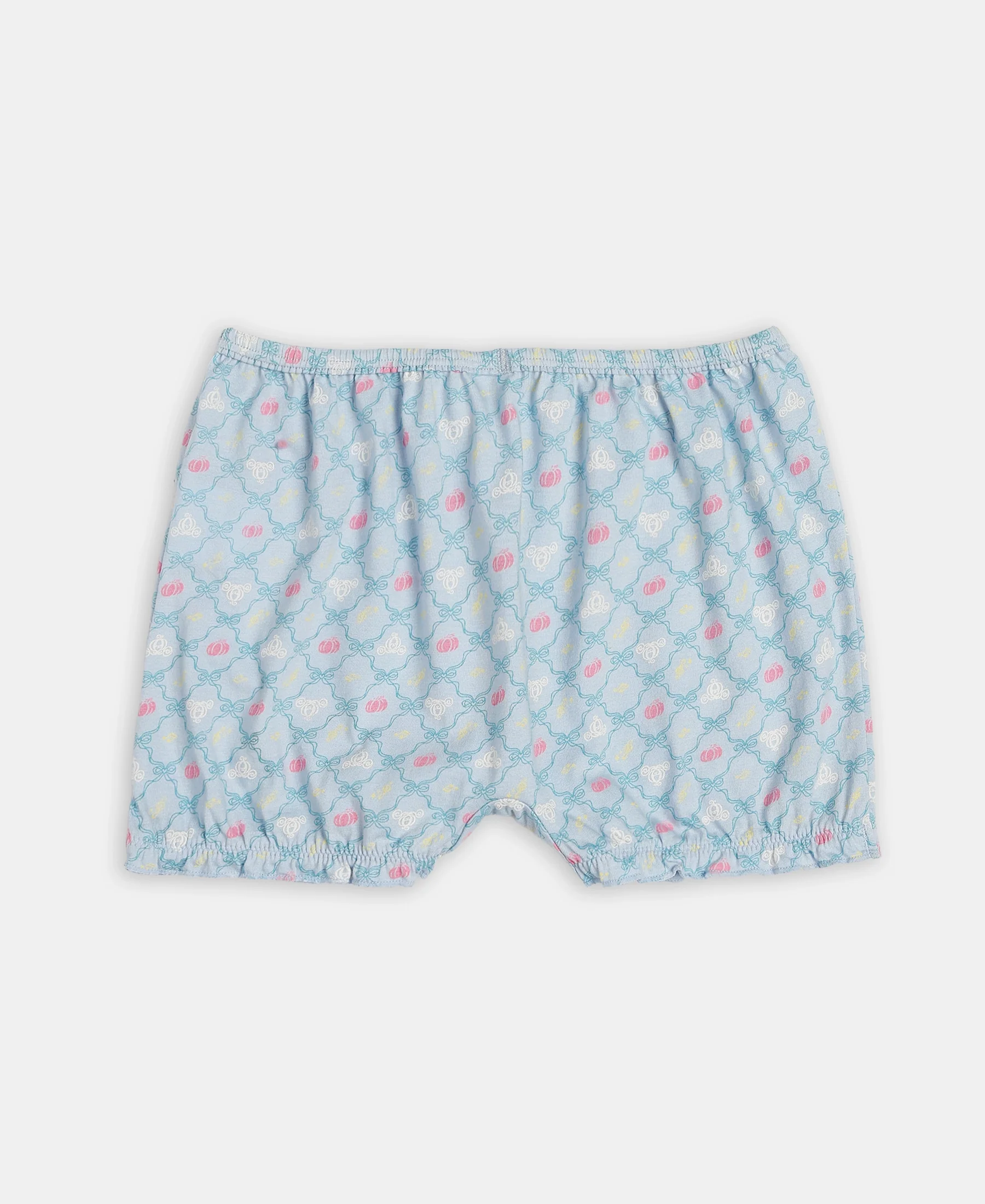 Disney Princess Collection Super Combed Cotton Printed Bloomers with Concealed Waistband - Skyway, Imperial Blue & Wild Rose (Pack of 3) - Image 6