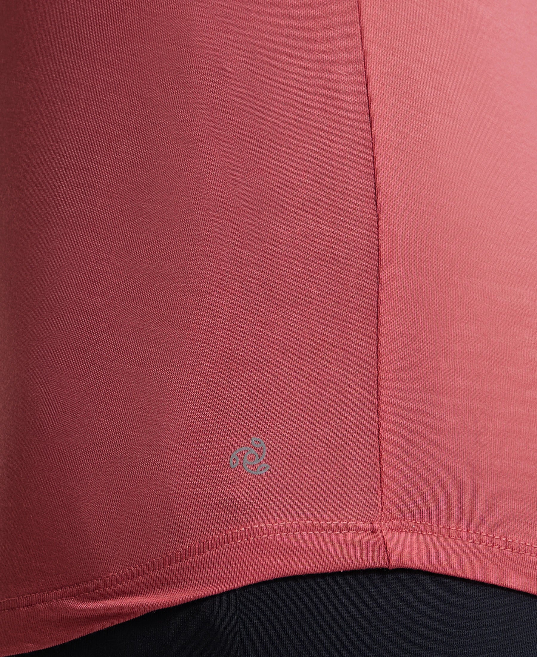 Environment Friendly Lyocell Elastane Stretch Relaxed Fit Tank Top - Garnet Rose - Image 7