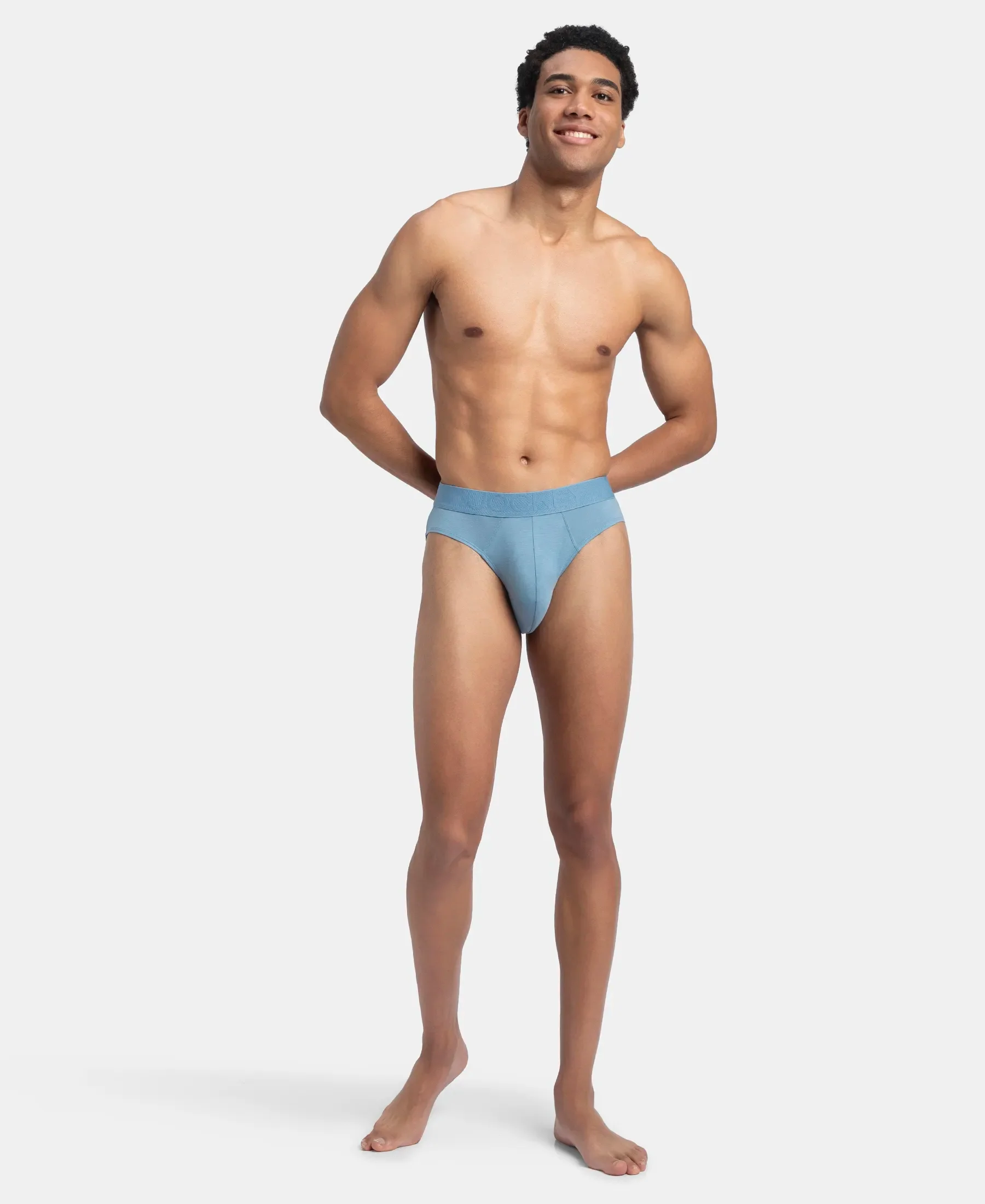 Environment Friendly Tencel Lyocell Fiber Brief With Natural Stayfresh Properties - Blue Shadow - Image 4