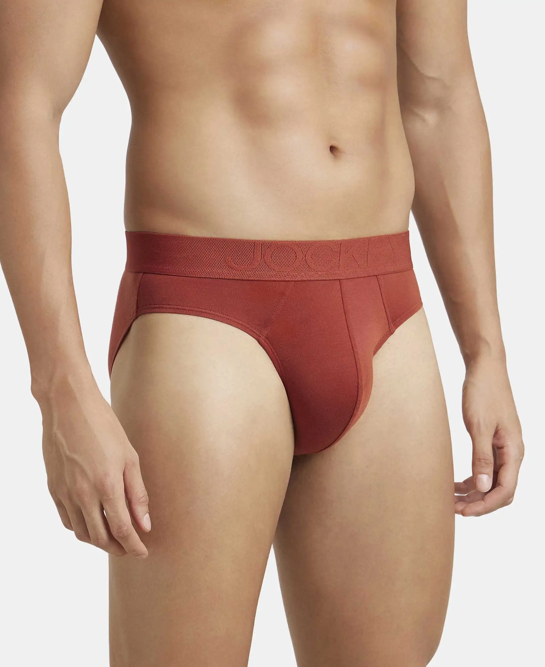 Environment Friendly Tencel Lyocell Fiber Brief With Natural Stayfresh Properties- Burnt Henna - Image 2