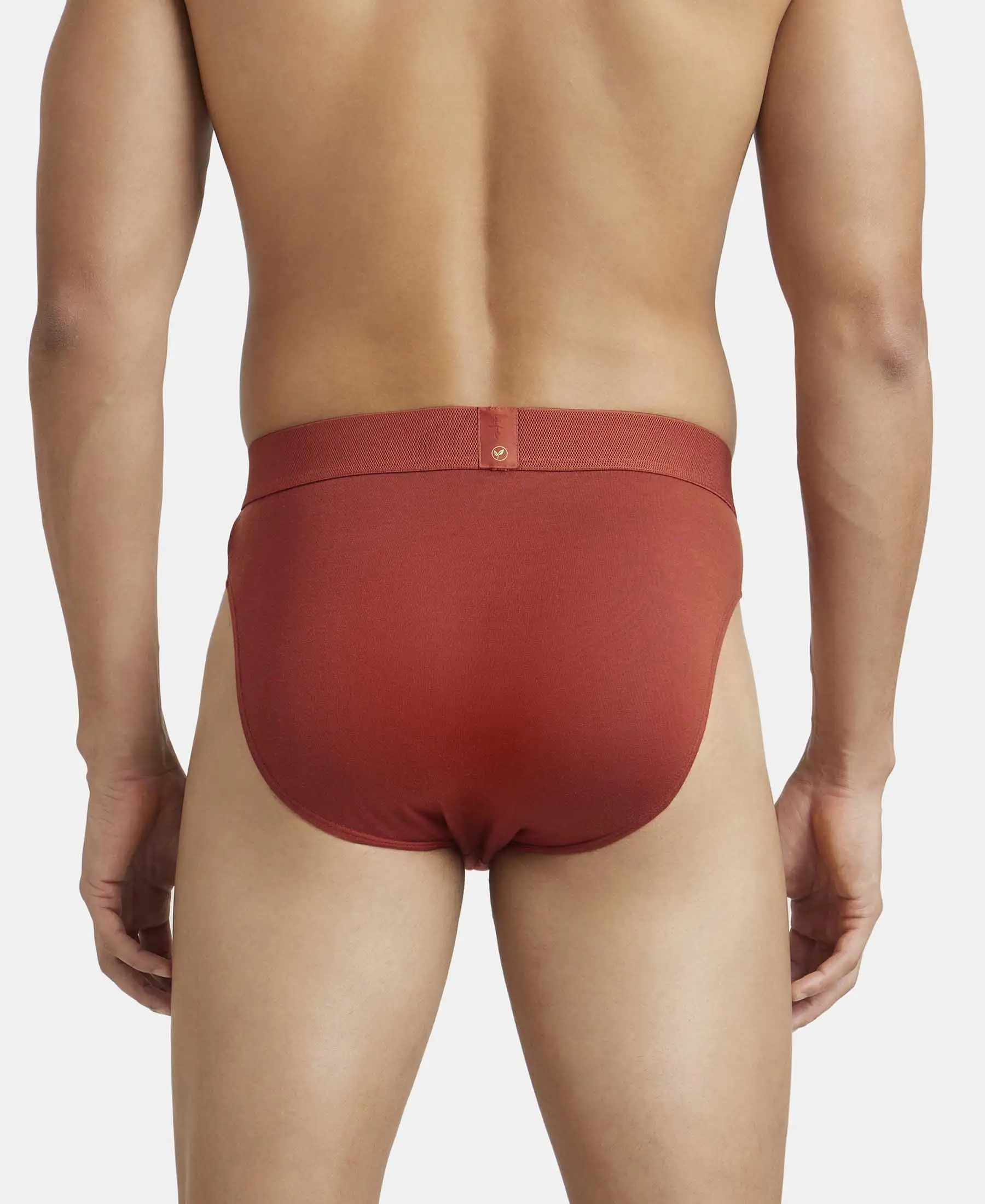 Environment Friendly Tencel Lyocell Fiber Brief With Natural Stayfresh Properties- Burnt Henna - Image 3