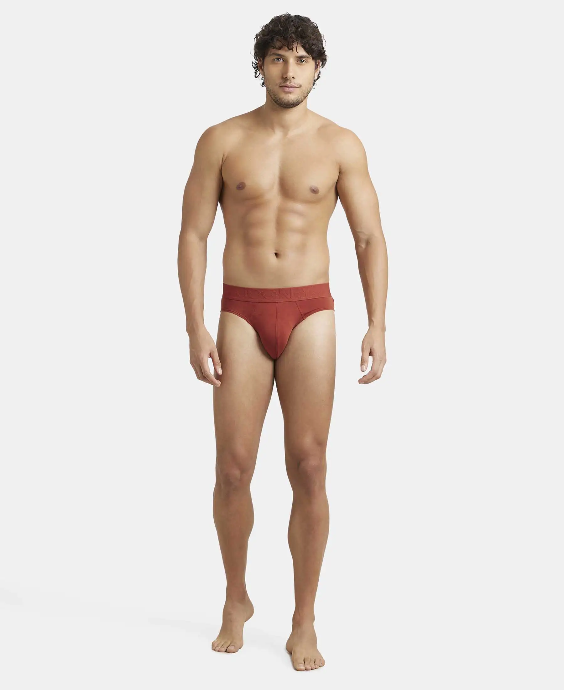 Environment Friendly Tencel Lyocell Fiber Brief With Natural Stayfresh Properties- Burnt Henna - Image 4