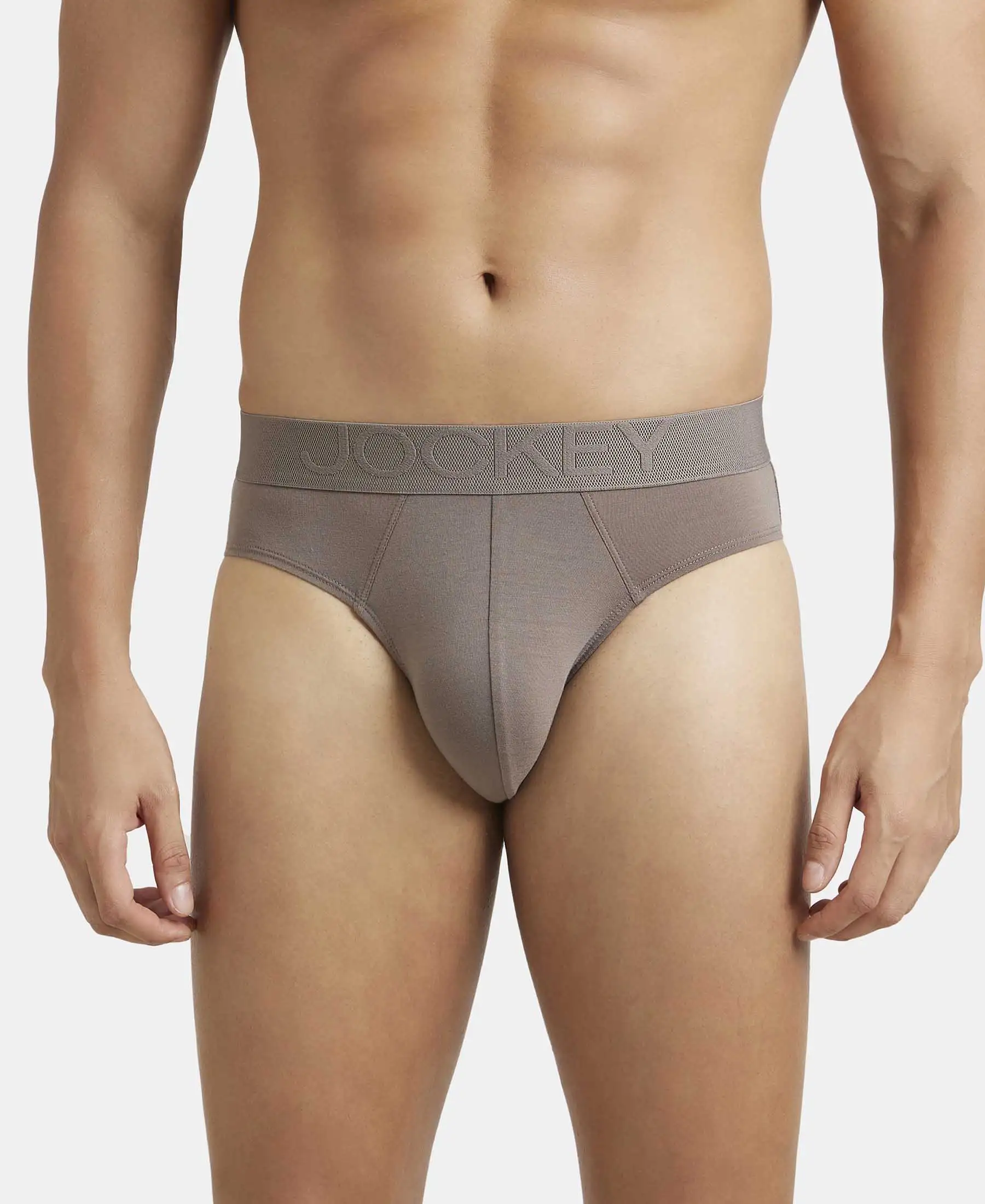 Environment Friendly Tencel Lyocell Fiber Brief With Natural Stayfresh Properties - Dark Khaki