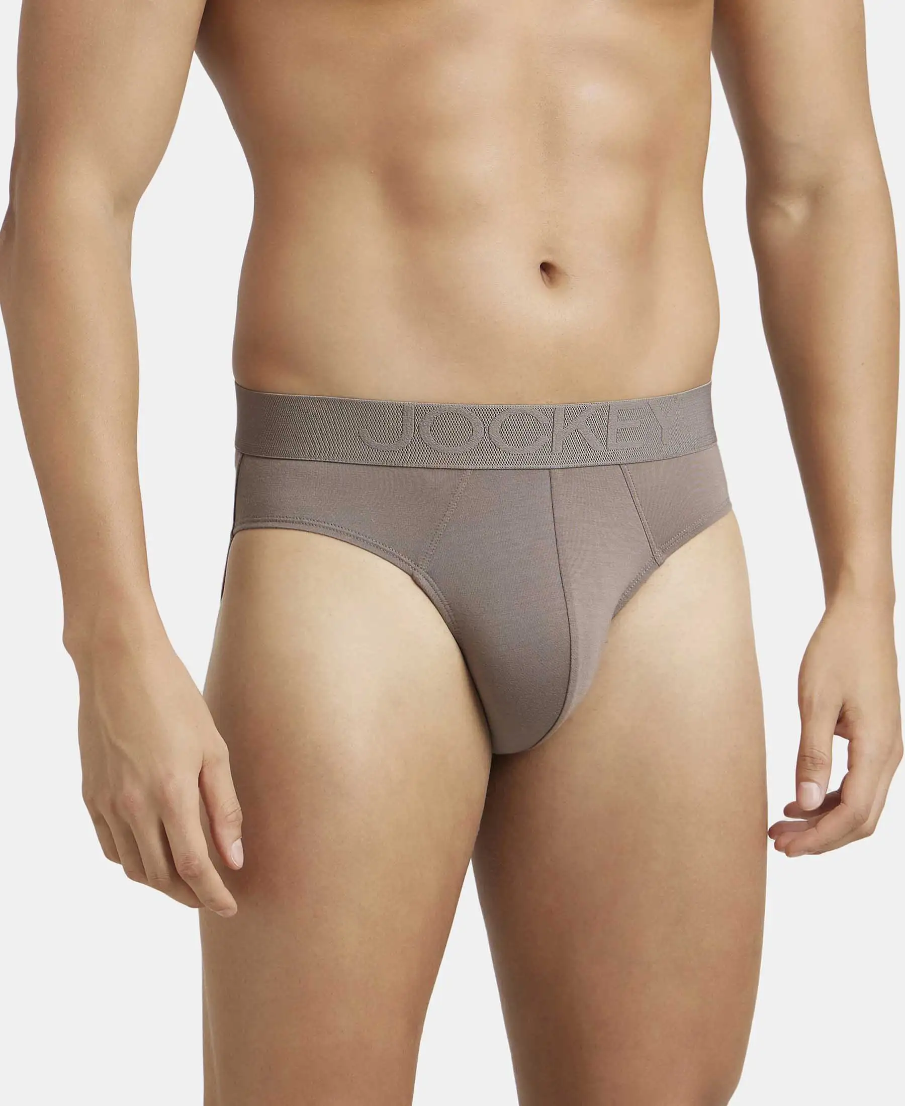 Environment Friendly Tencel Lyocell Fiber Brief With Natural Stayfresh Properties - Dark Khaki - Image 2