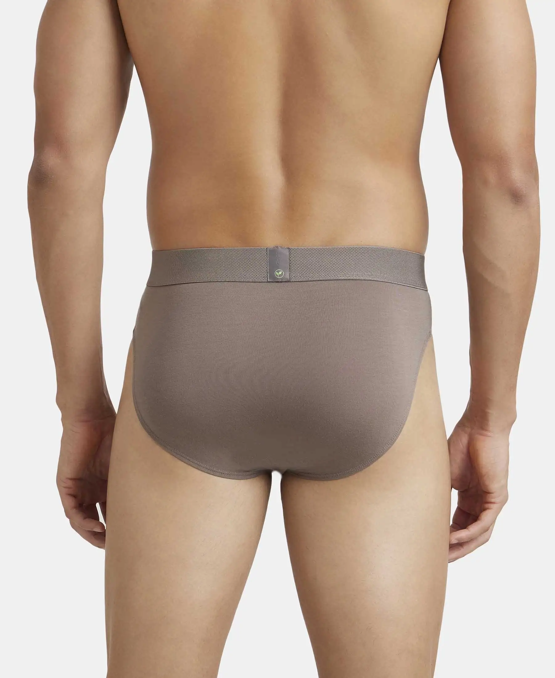 Environment Friendly Tencel Lyocell Fiber Brief With Natural Stayfresh Properties - Dark Khaki - Image 3