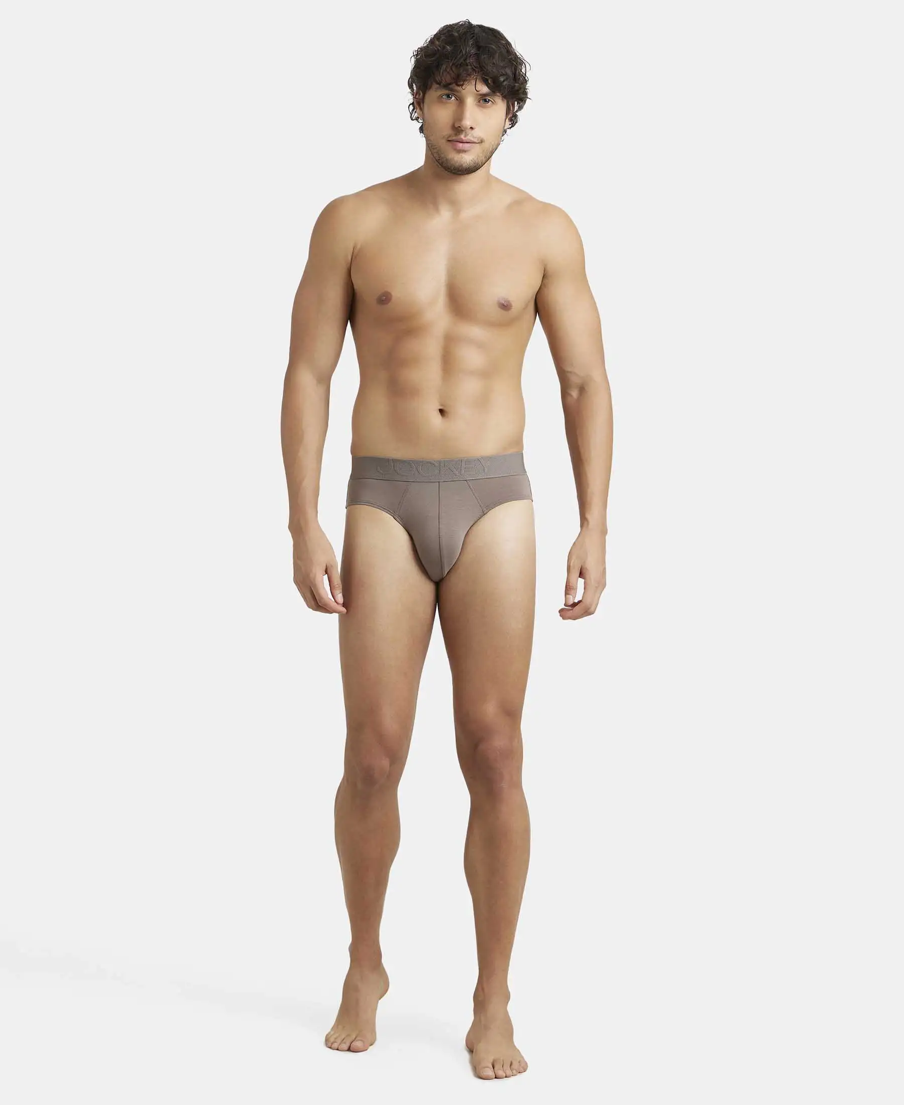 Environment Friendly Tencel Lyocell Fiber Brief With Natural Stayfresh Properties - Dark Khaki - Image 4