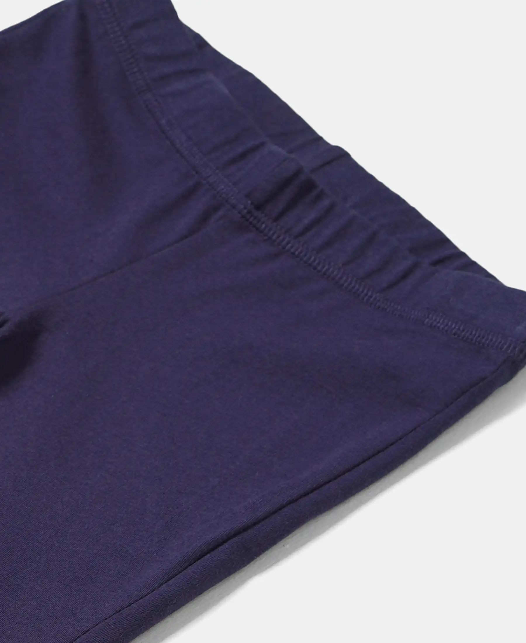Girl's Super Combed Cotton Elastane Stretch Shorties with Ultrasoft Waistband - Classic Navy - Image 3