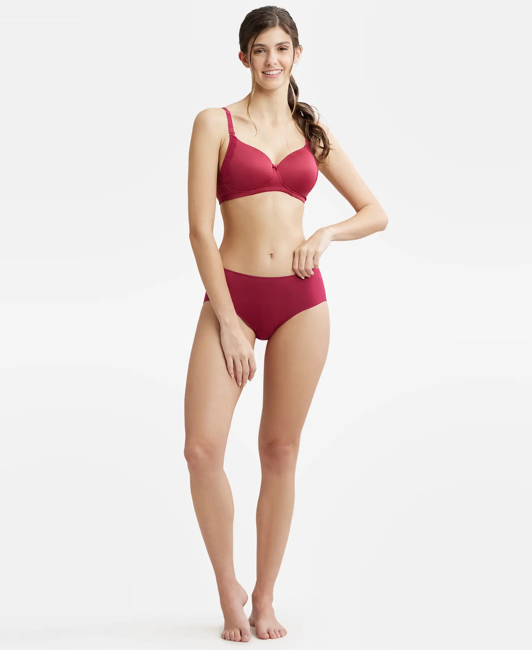 High Coverage Micro Modal Elastane Stretch Hipster With Ultrasoft Concealed Waistband - Anemone - Image 4