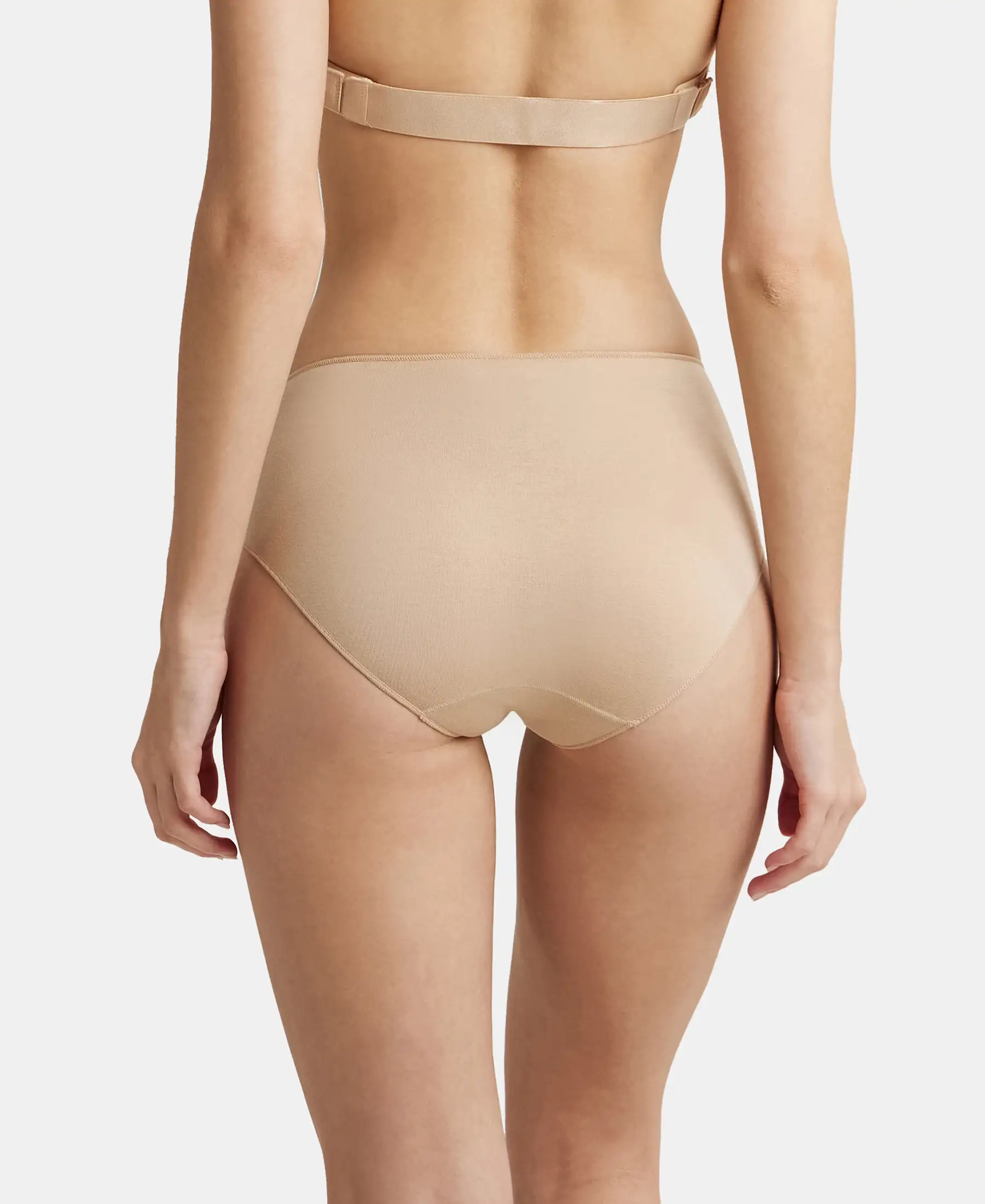 High Coverage Micro Modal Elastane Stretch Hipster With Ultrasoft Concealed Waistband - Skin - Image 3